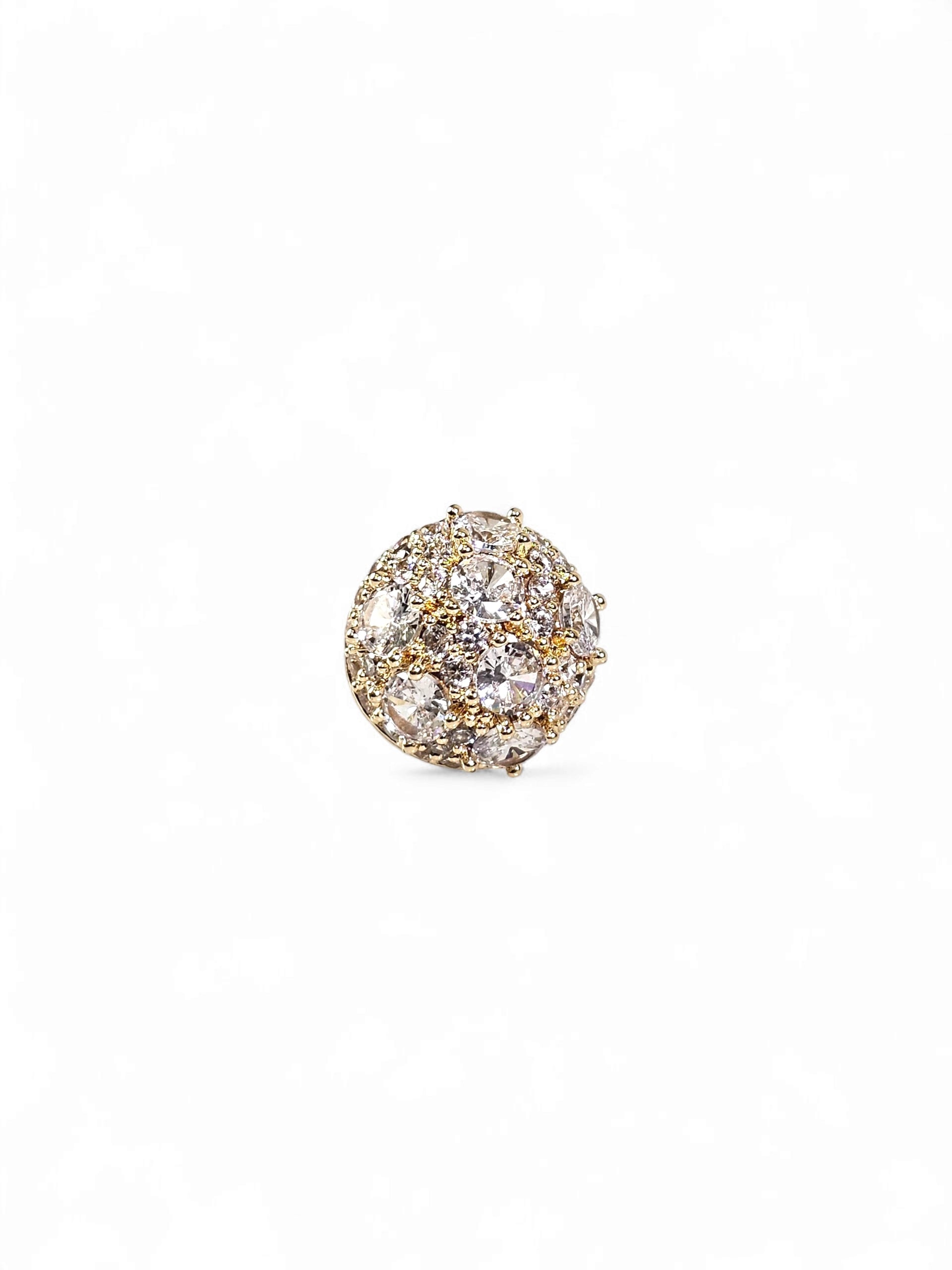Brinco Zirconia Dourado 005