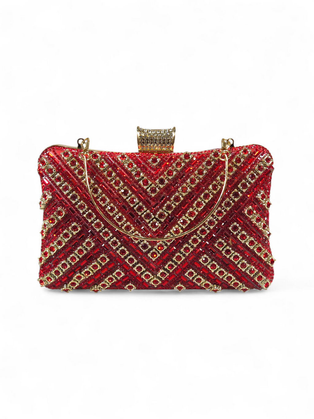 Bolsa Clutch Cristal Vermelho 1050