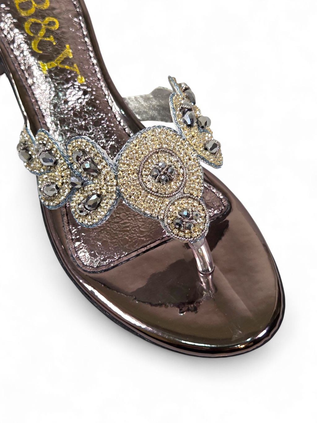 Chinelo 4020 Prata Salto Bloco 3 cm