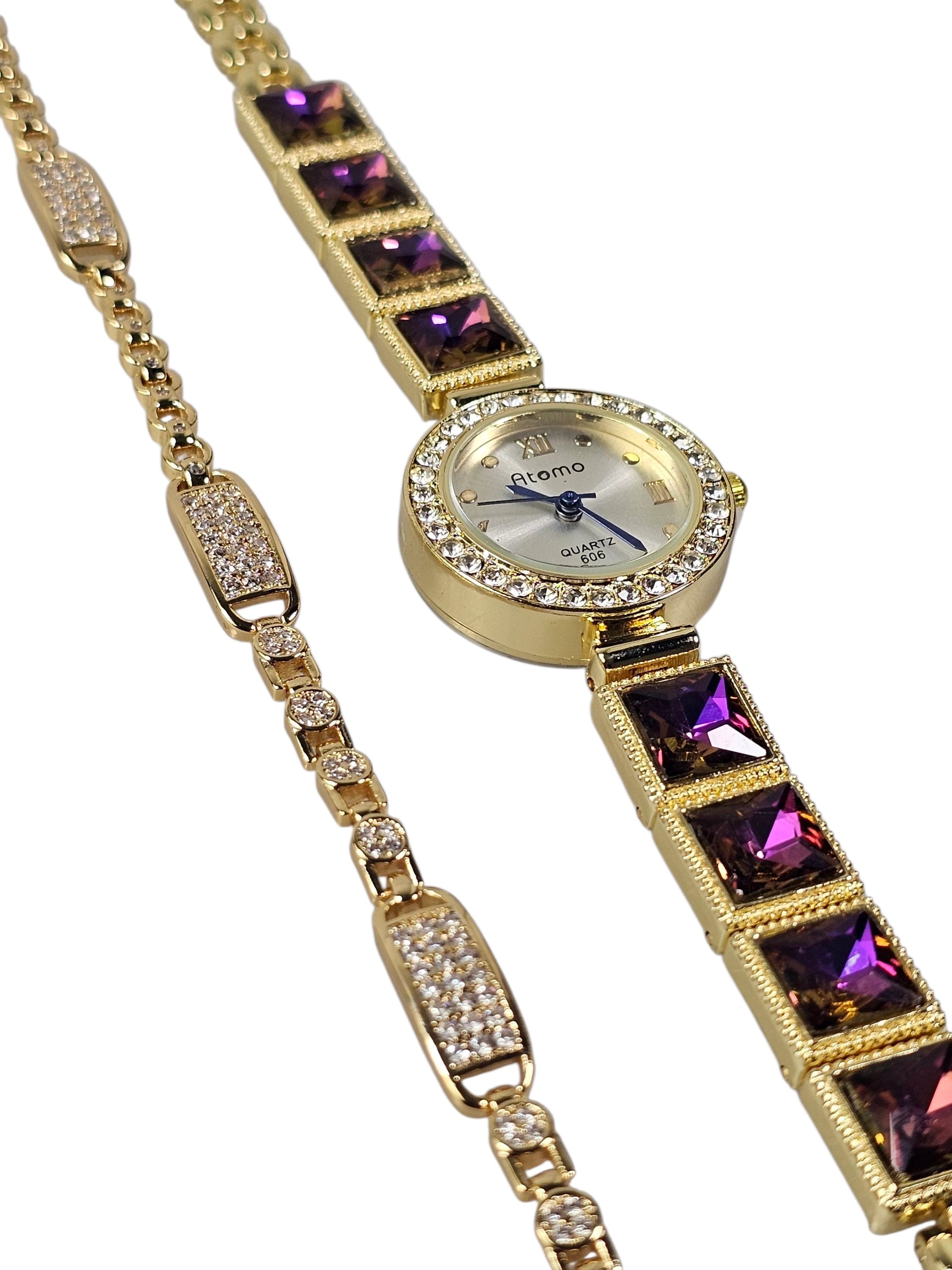 Relógio Prova d’Água com Pulseira Folheada Ouro 055