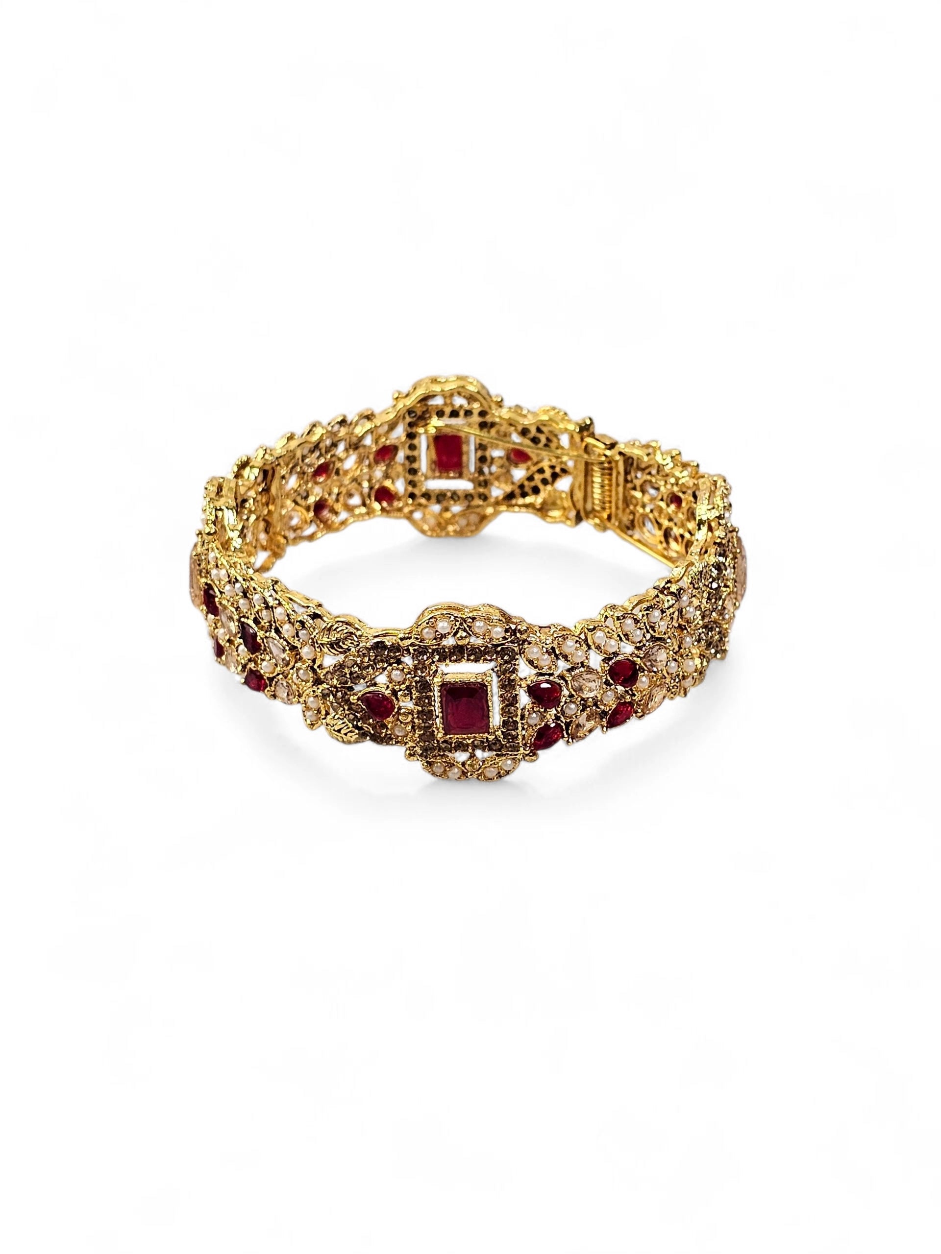 Bracelete Dourado Semi Joia 030