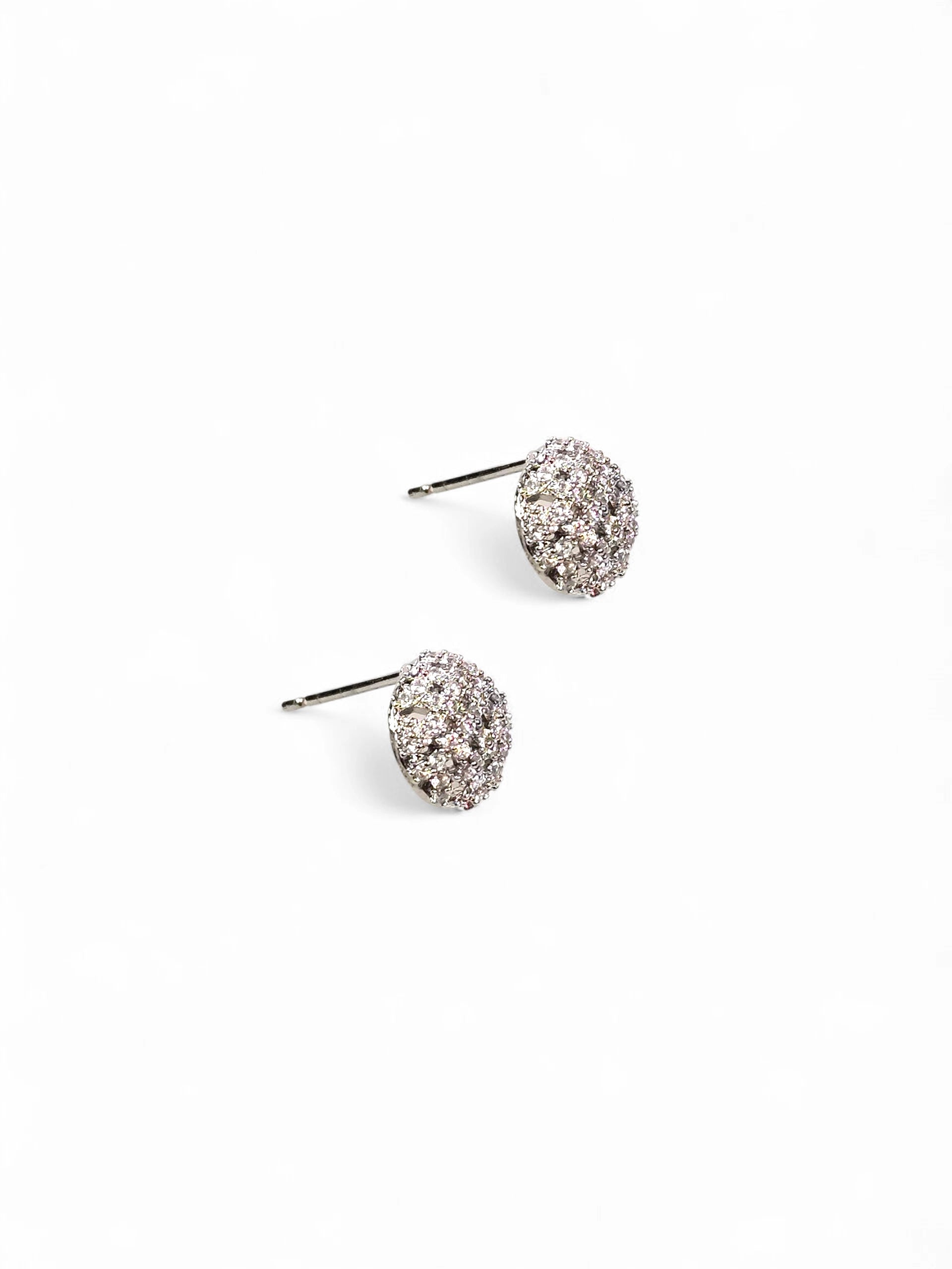 Brinco Cristal Zirconia Prata 071