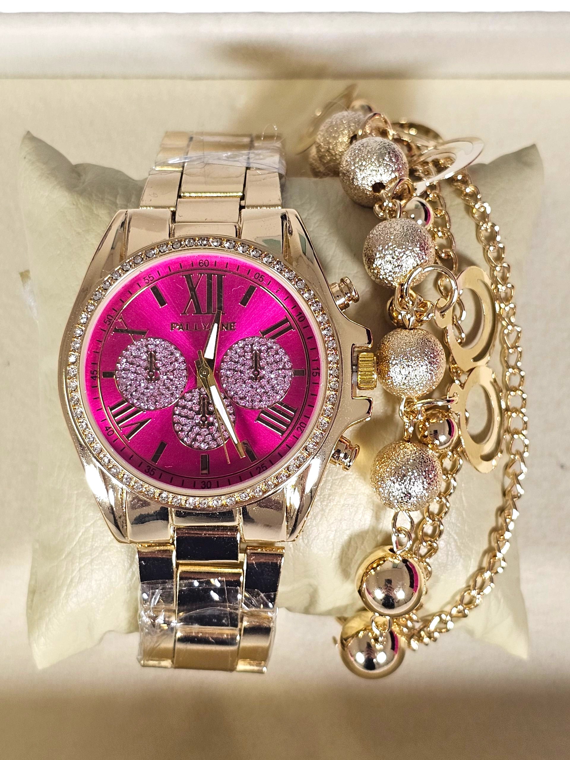 Relógio Prova d’Água com Pulseira Folheada 002