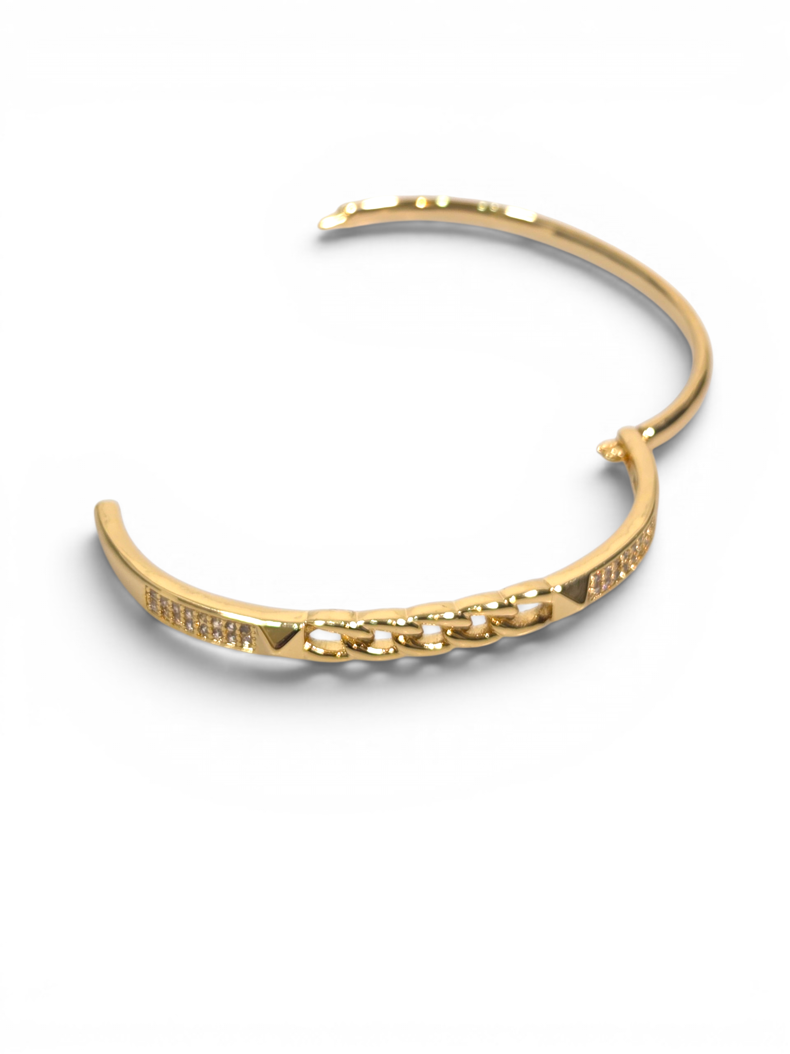 Pulseira Cristal Zirconia Dourada 2003
