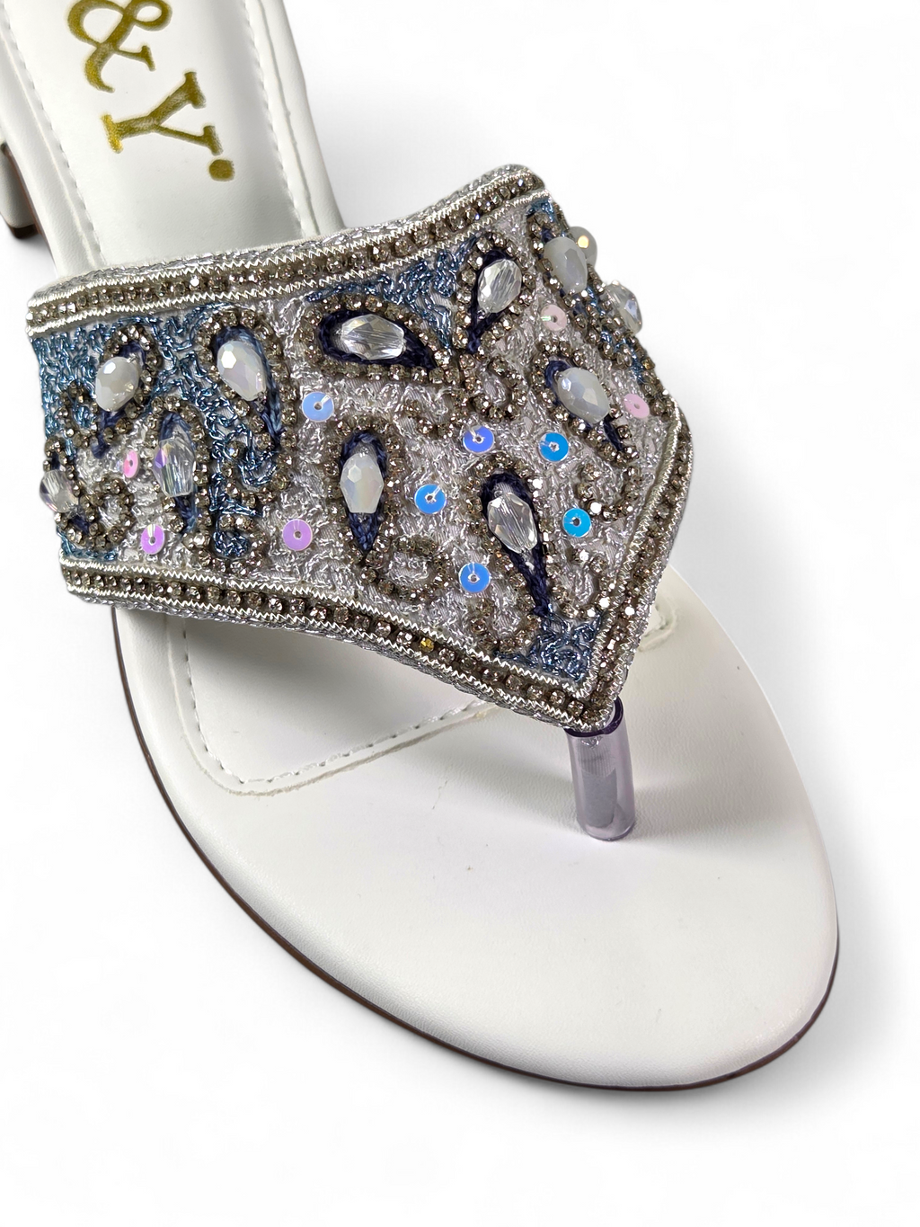 Chinelo 9441 Branco Salto Bloco