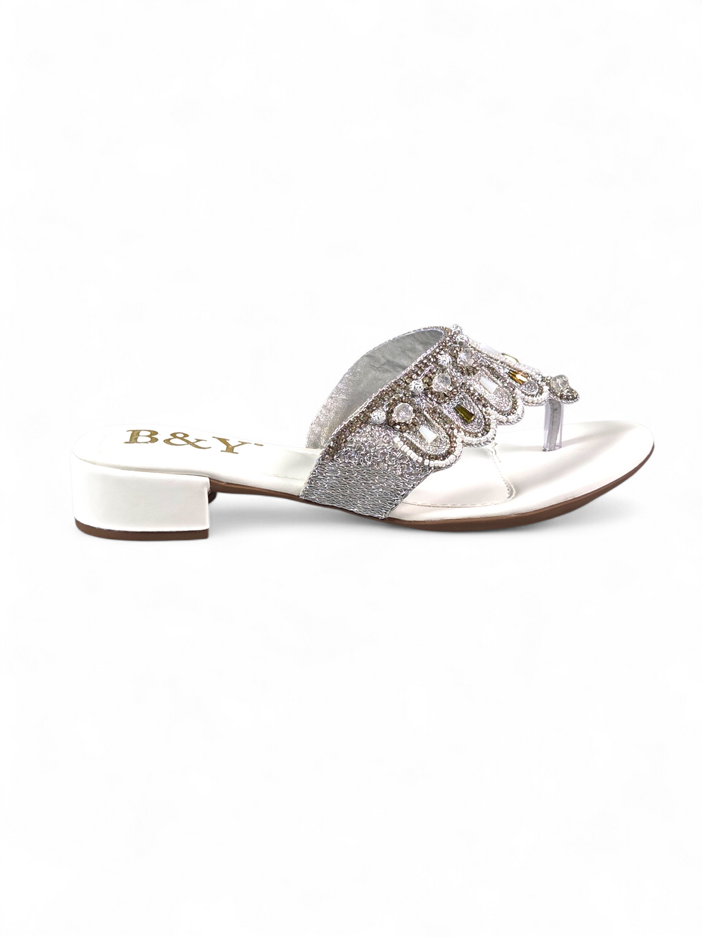 Chinelo 9622 Branco Salto Bloco