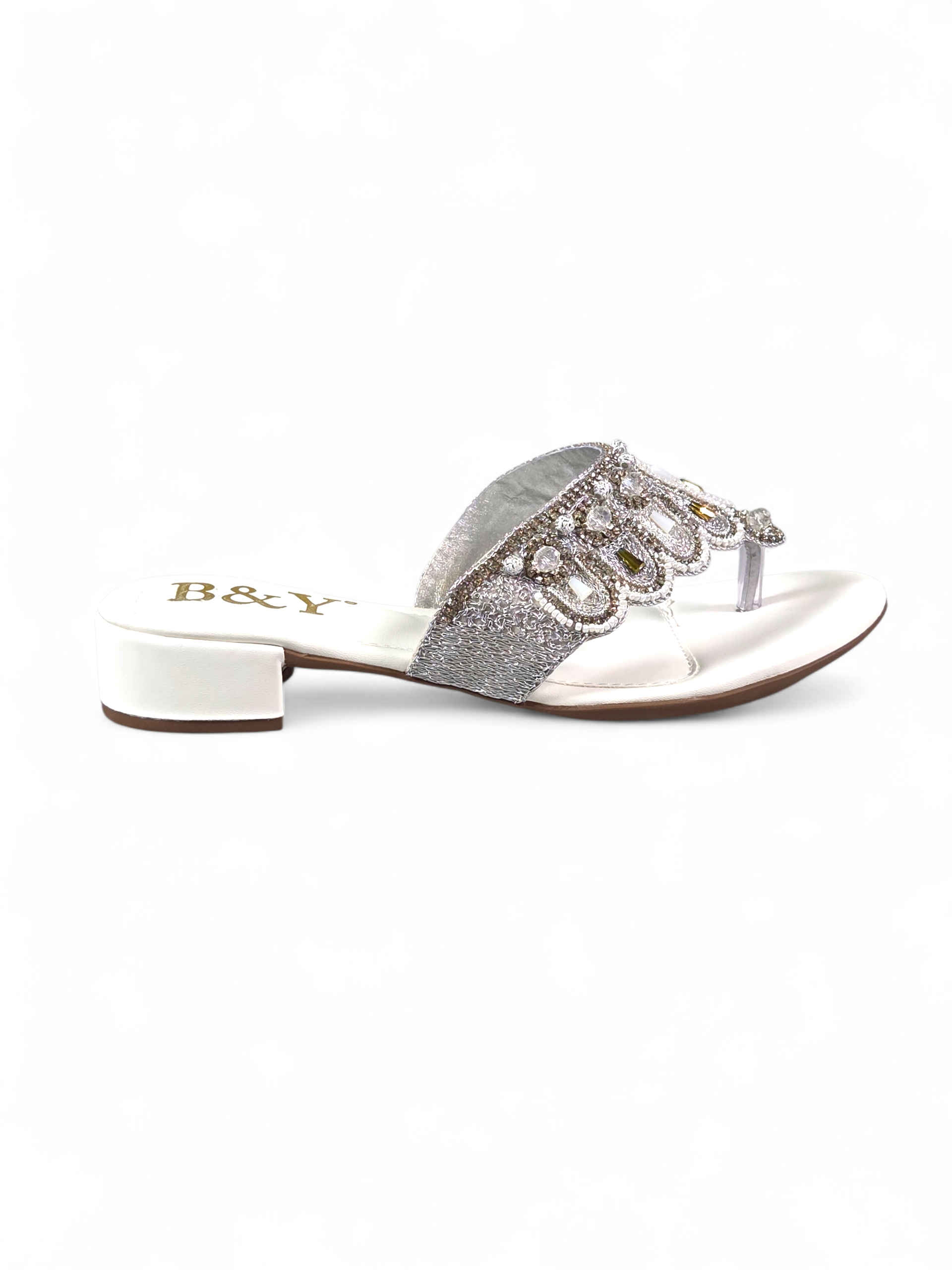 Chinelo 9622 Branco Salto Bloco