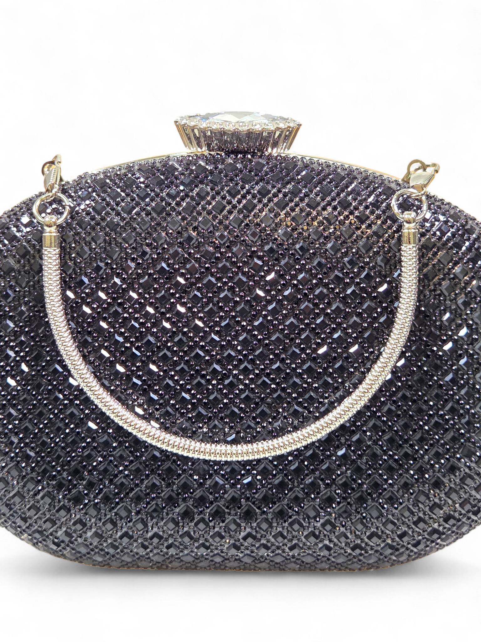 Bolsa Clutch Cristal Preto 1057