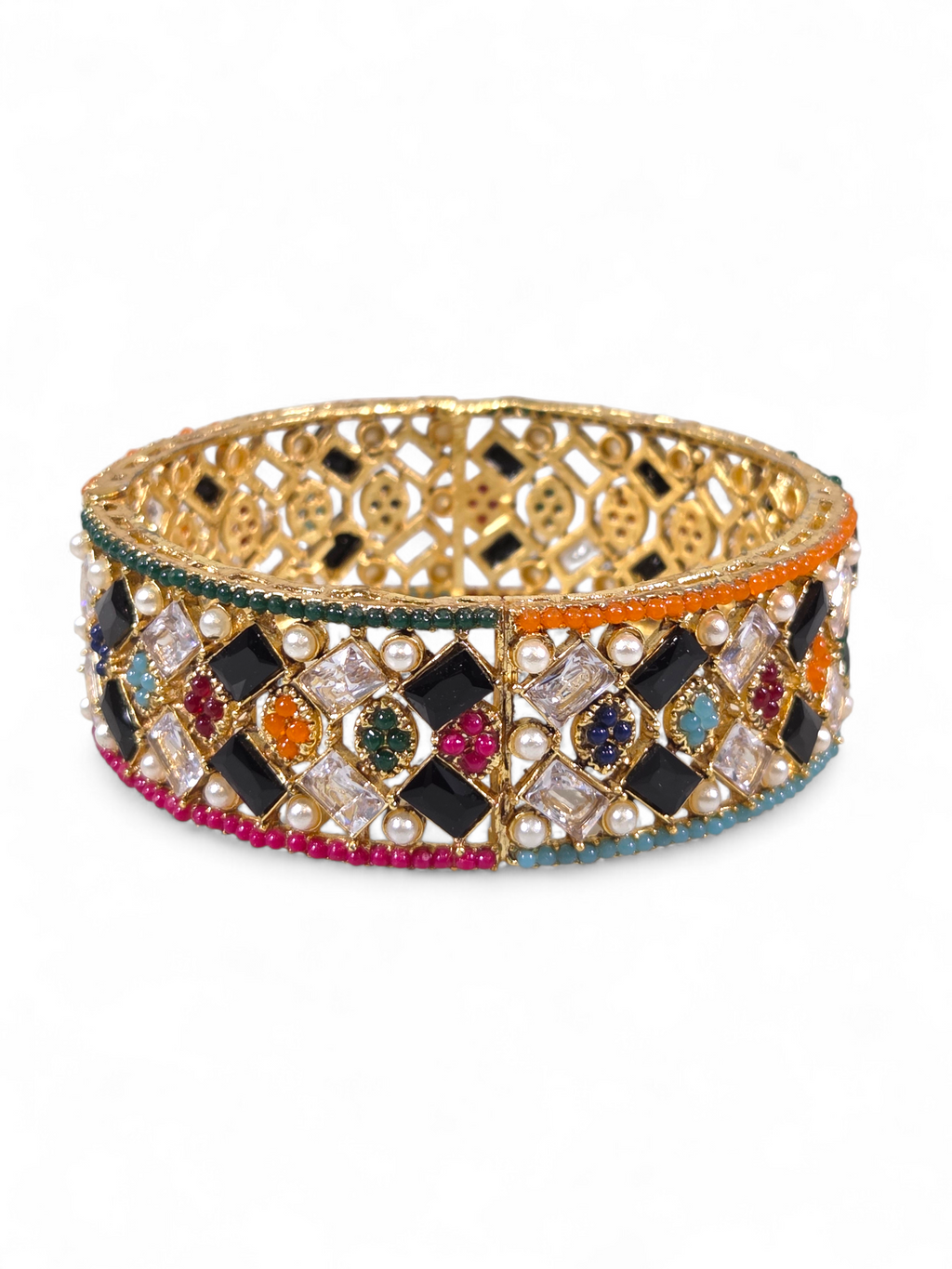 Bracelete Folheado Semi Joia Dourada #1043