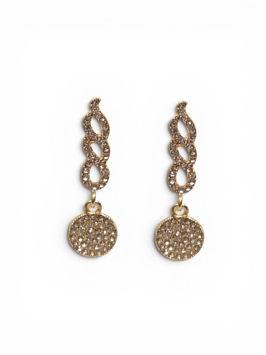 Brinco Cristal Zirconia Dourada 2009