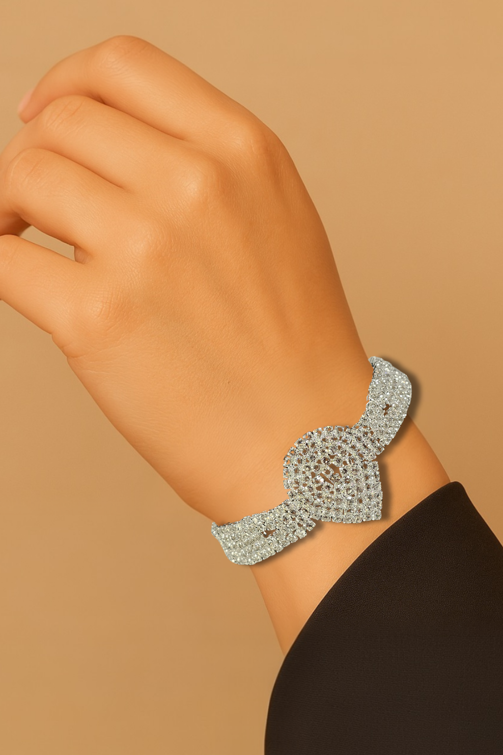 Pulseira Cristal Prata 002