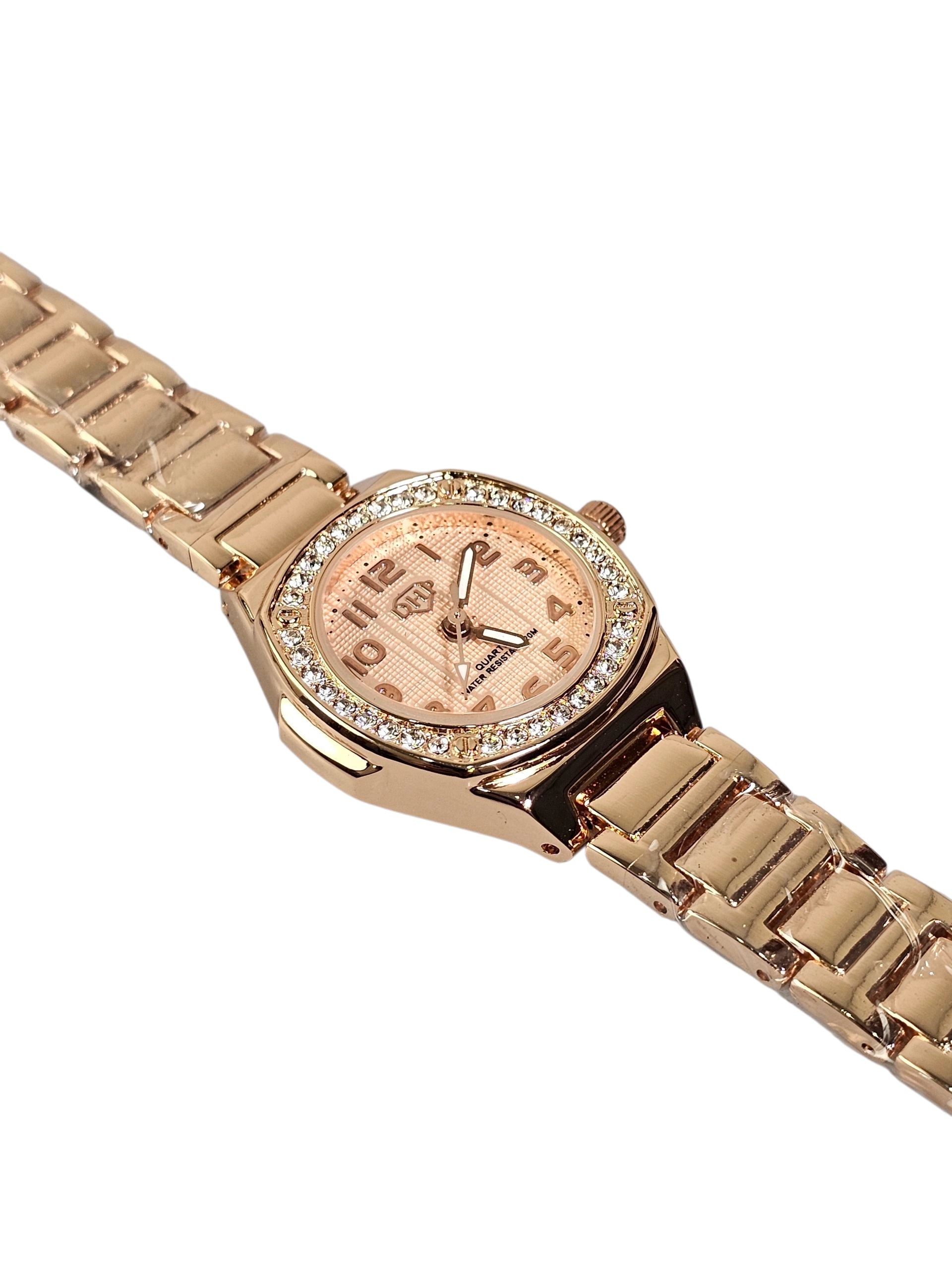 Relógio Prova d’Água com Pulseira Folheada 044