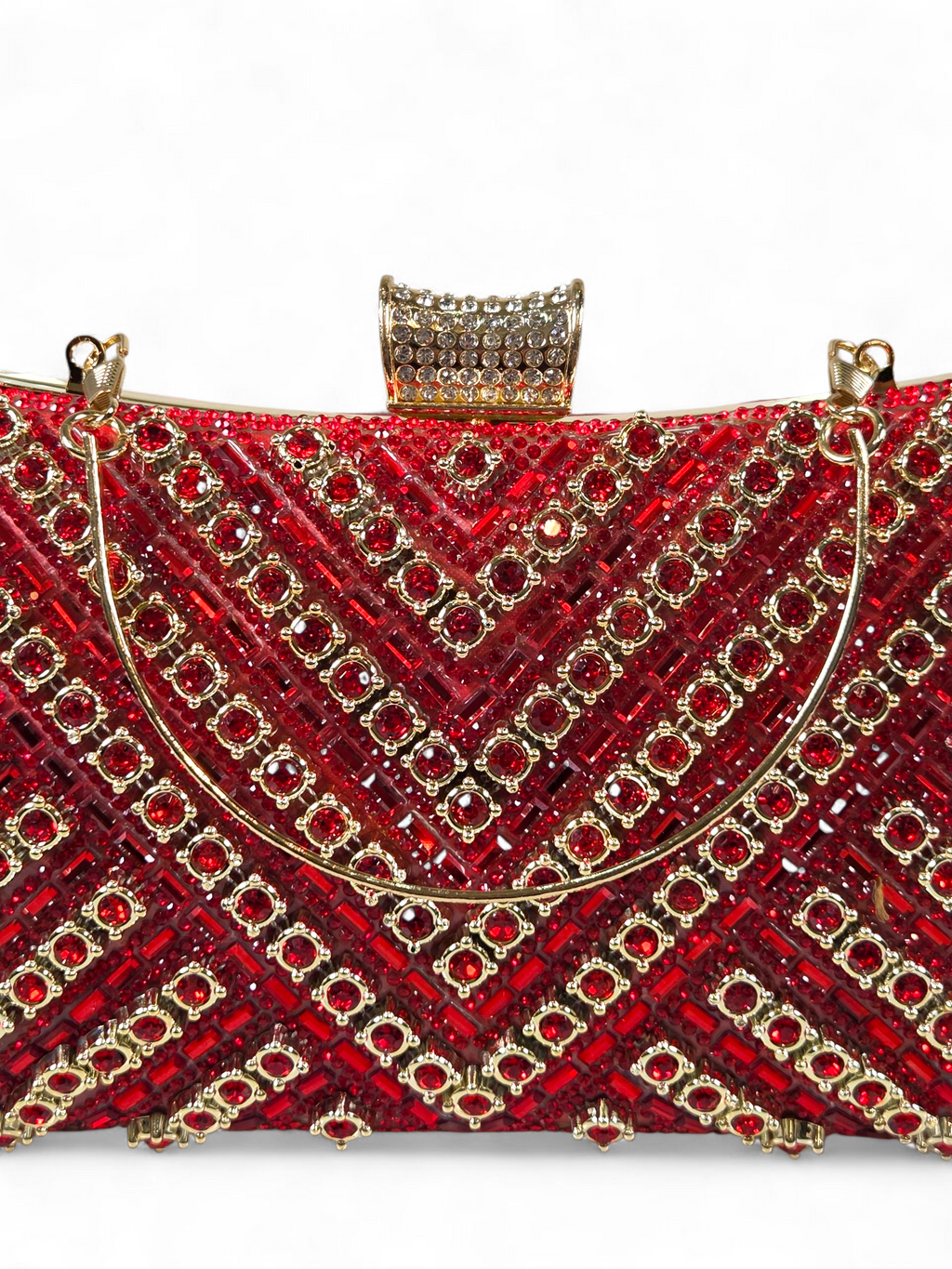 Bolsa Clutch Cristal Vermelho 1050