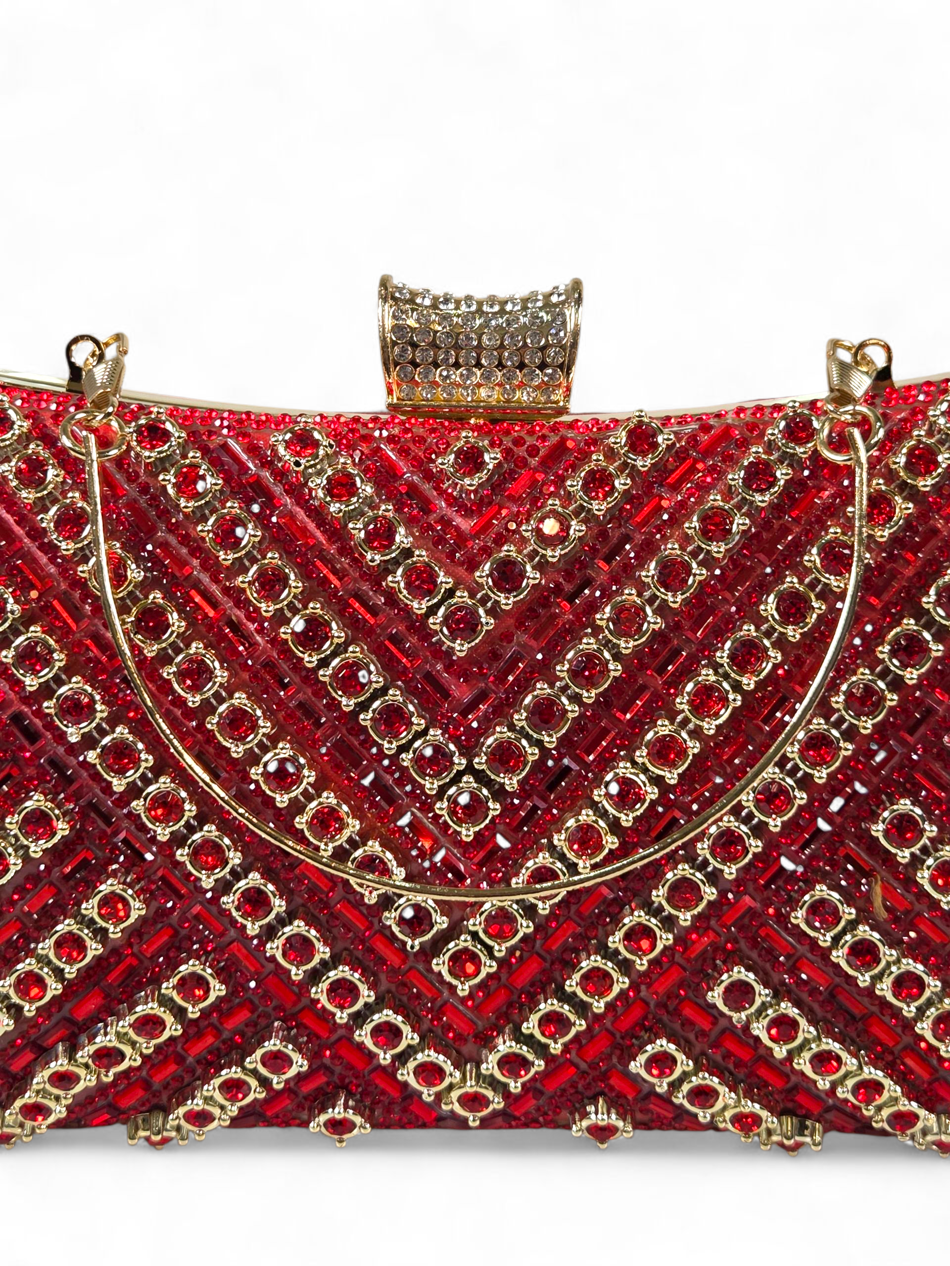 Bolsa Clutch Cristal Vermelho 1050