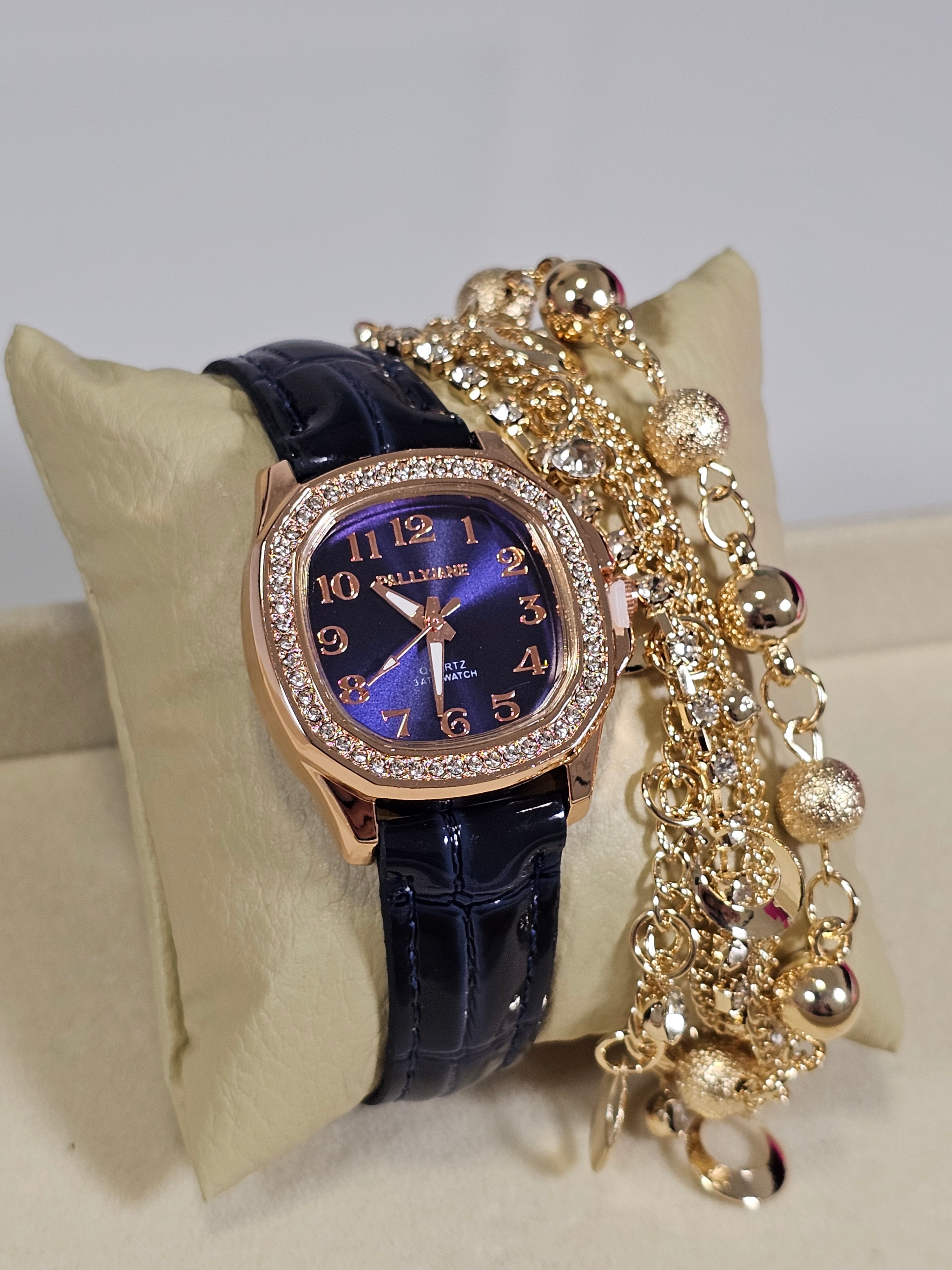 Relógio Prova d’Água com Pulseira Folheada 015