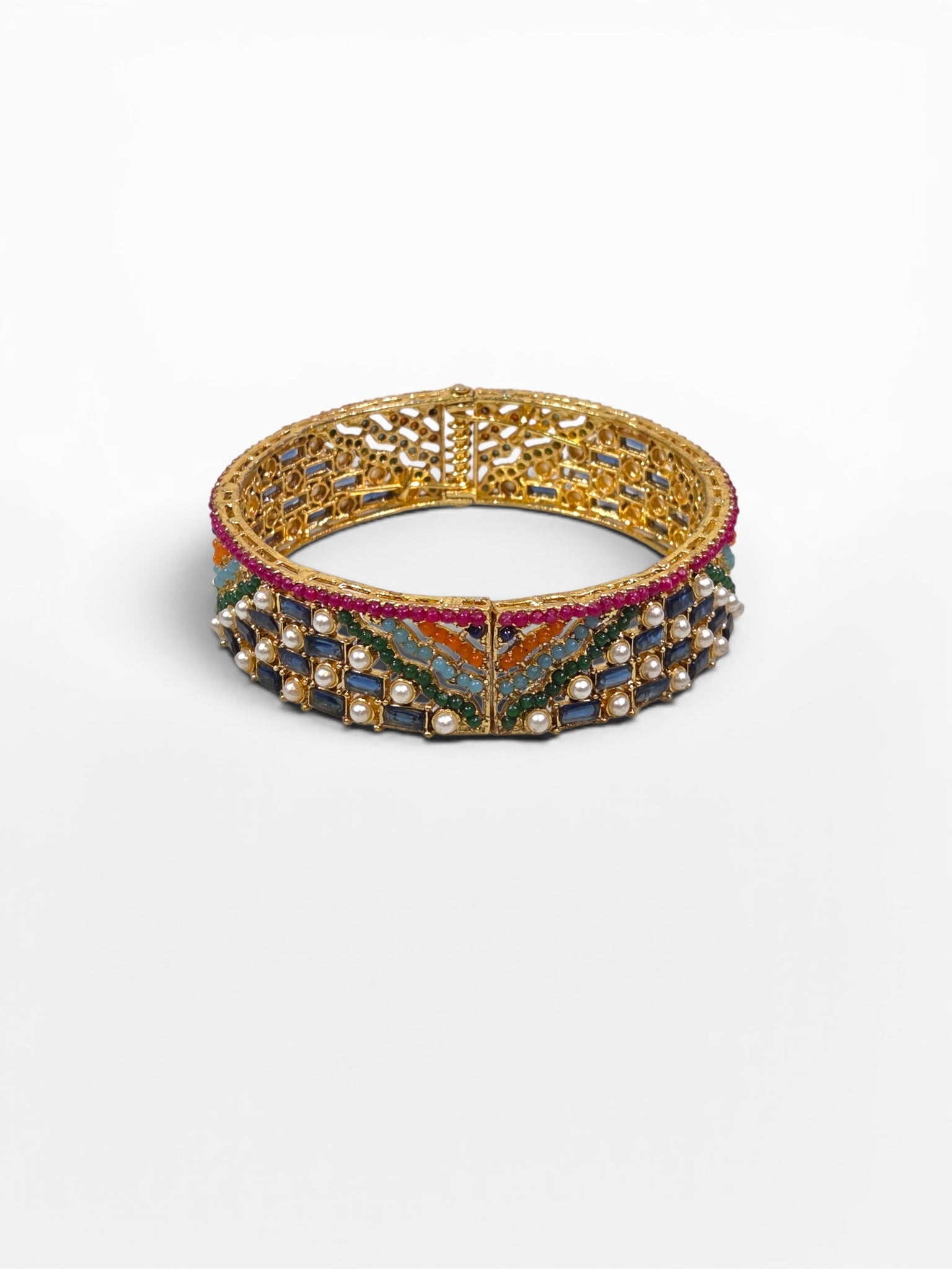 Bracelete Folheado Semi Joia Dourada #1087