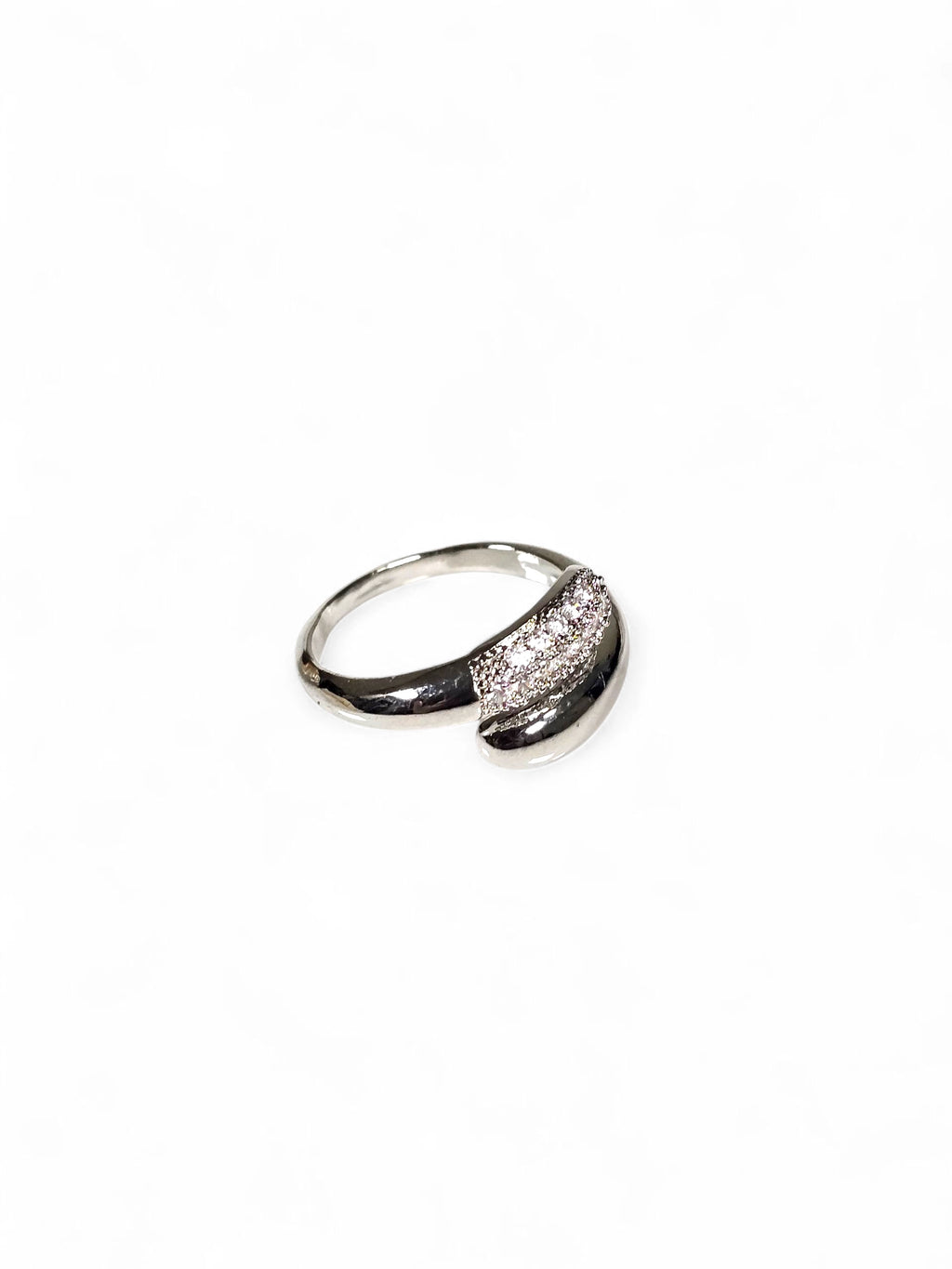 Anel Cristal Zirconia Prata 010