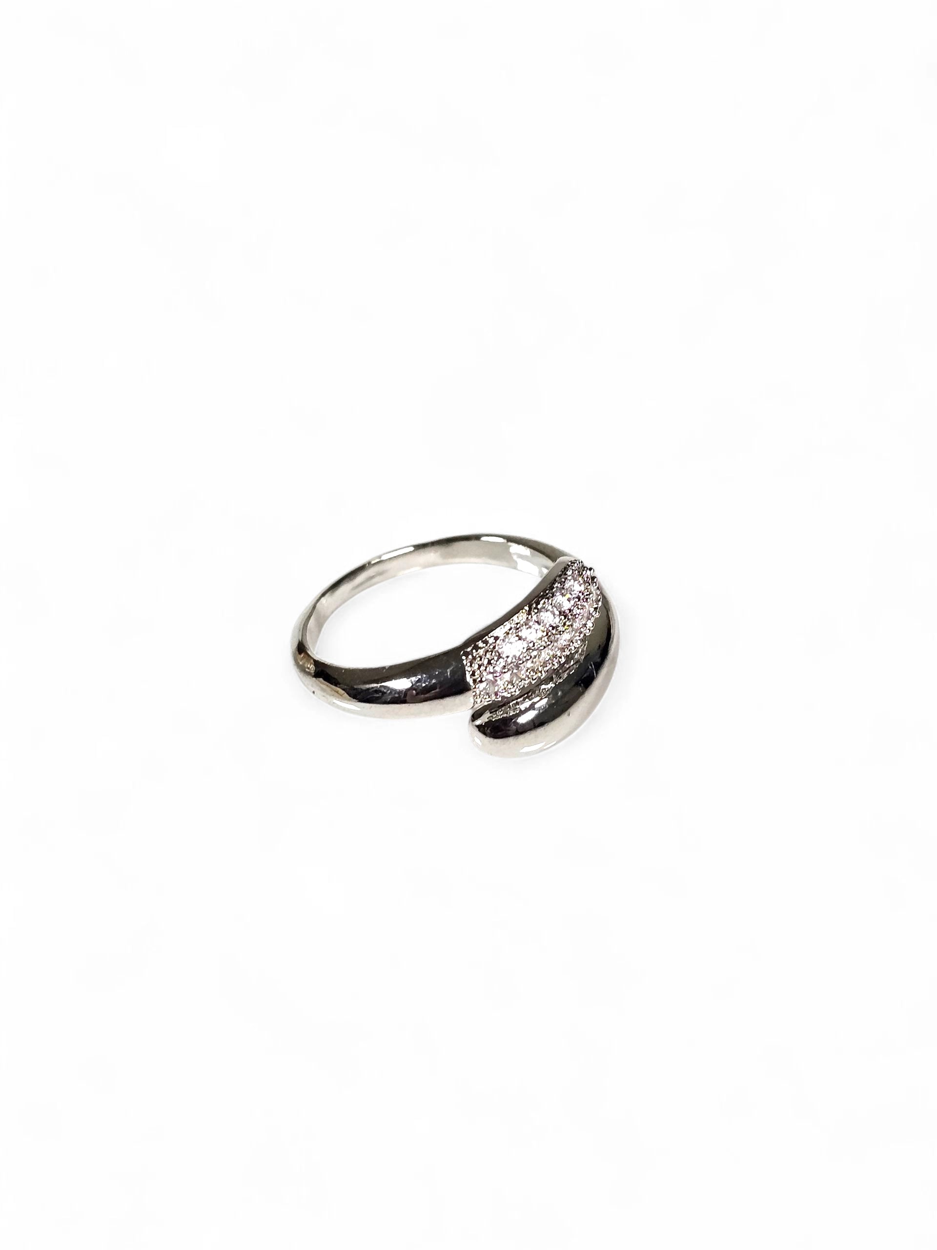 Anel Cristal Zirconia Prata 010