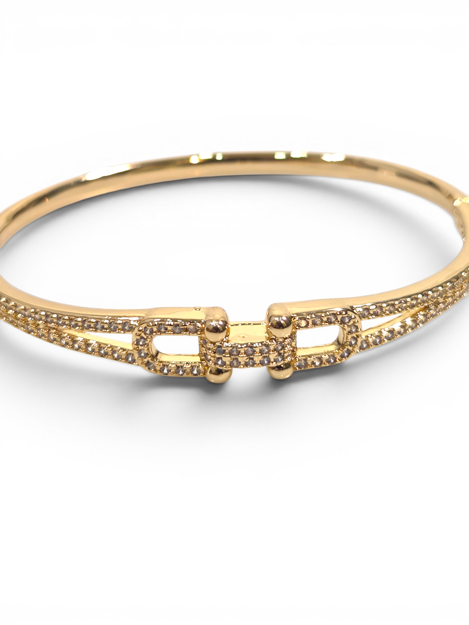 Pulseira Cristal Zirconia Dourada 2007