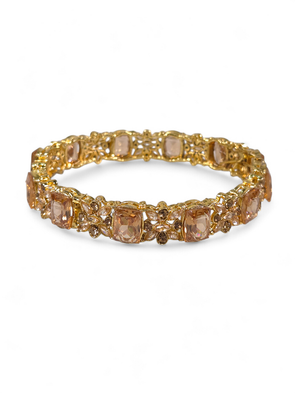 Bracelete Folheado Semi Joia Dourada #1035