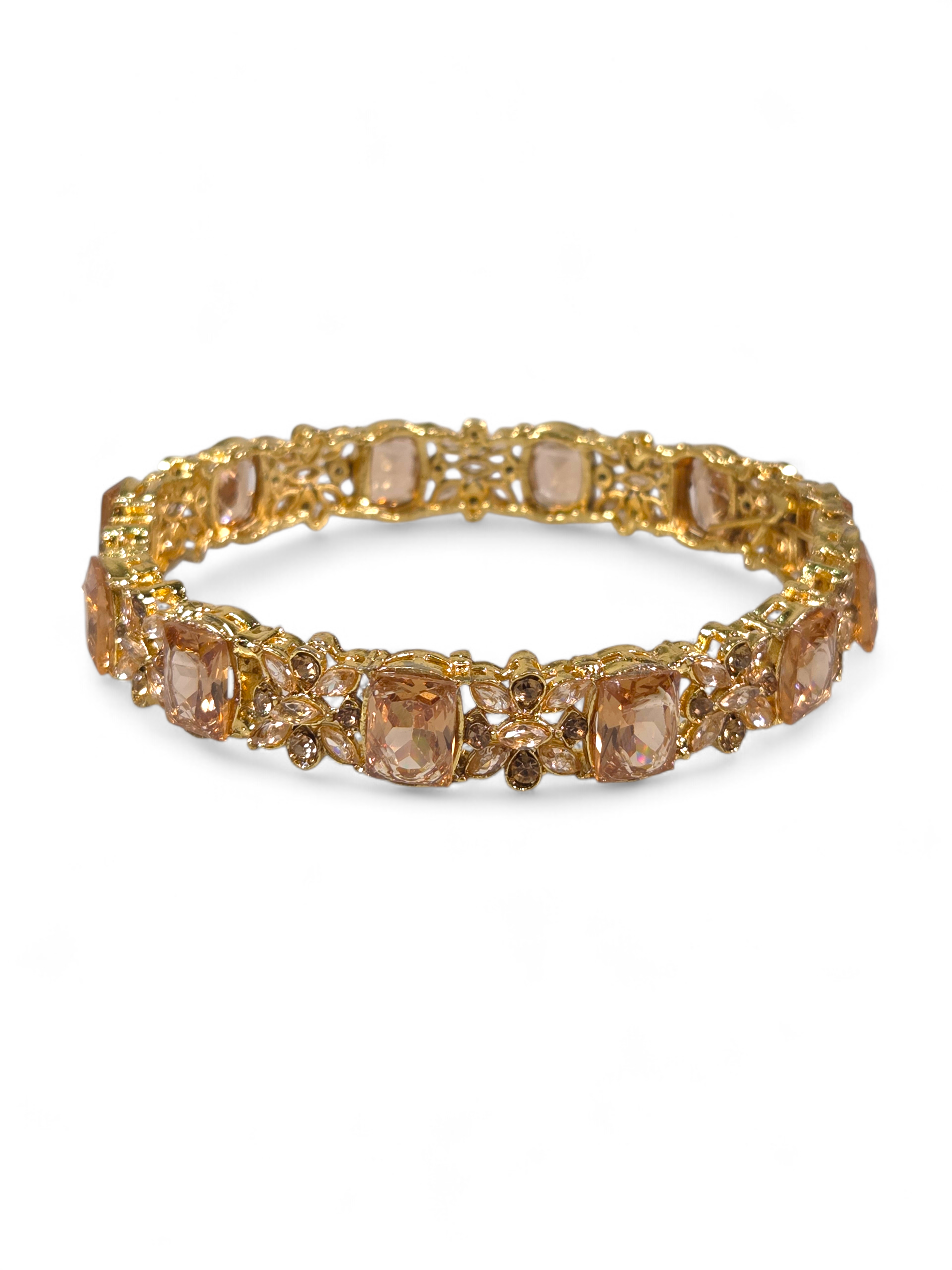 Bracelete Folheado Semi Joia Dourada #1035