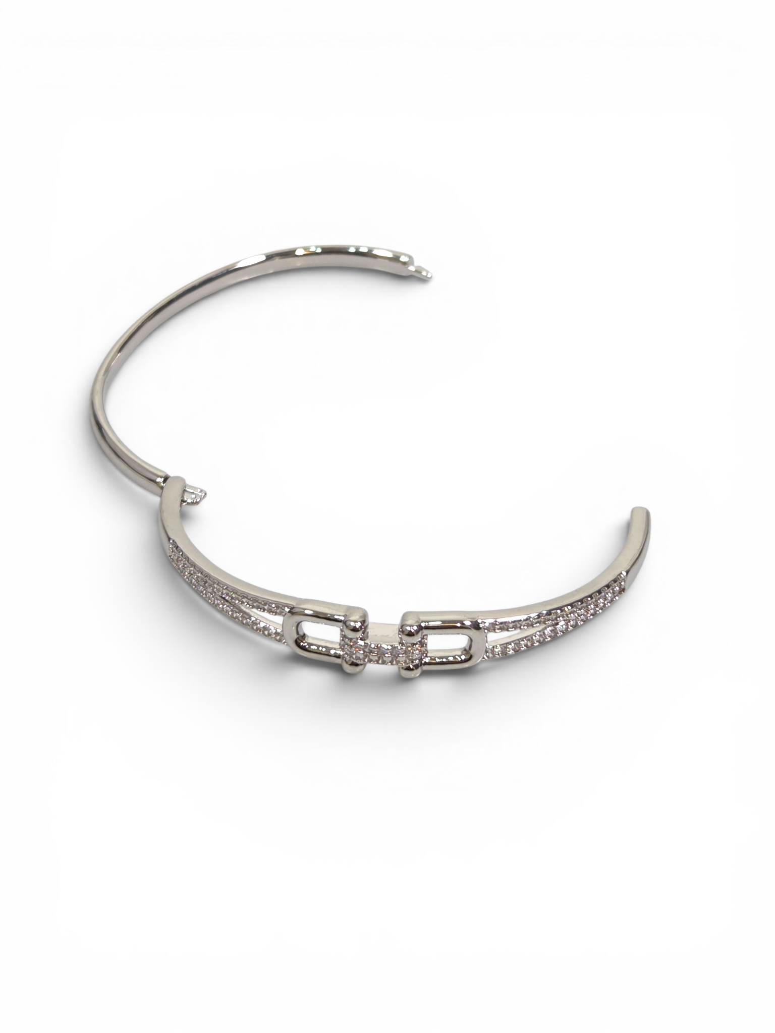 Pulseira Cristal Zirconia Prata 2014