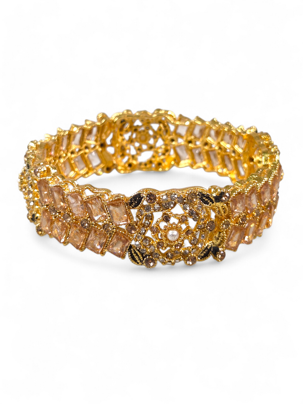 Bracelete Folheado Semi Joia Dourada #1045