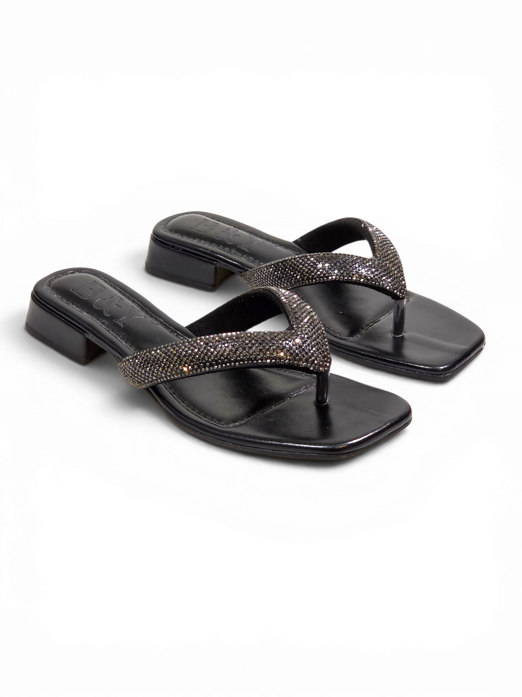 Chinelo 1222 Preto Salto Baixo