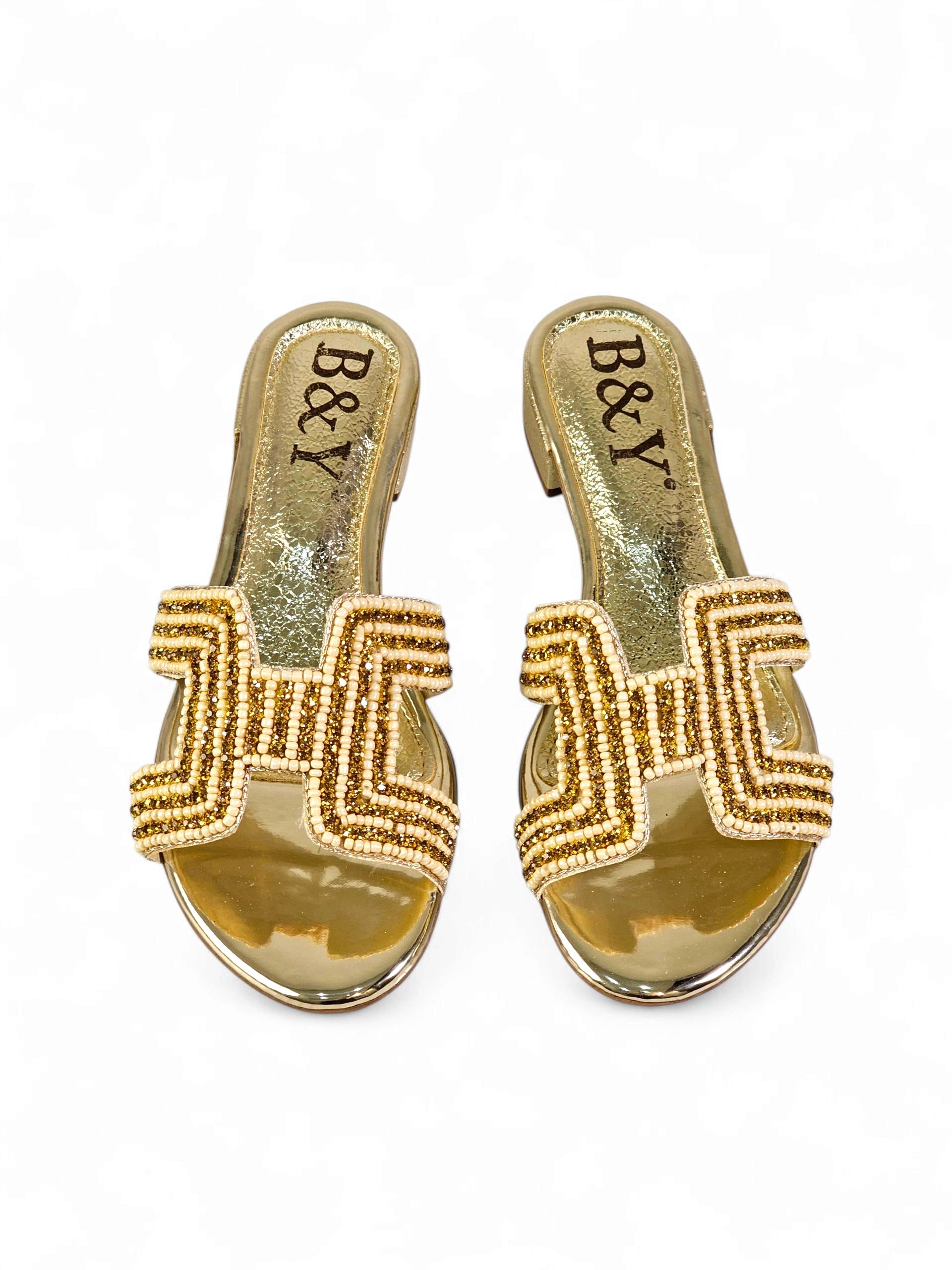 Tamanco 9135 Toque de Ouro Salto Bloco