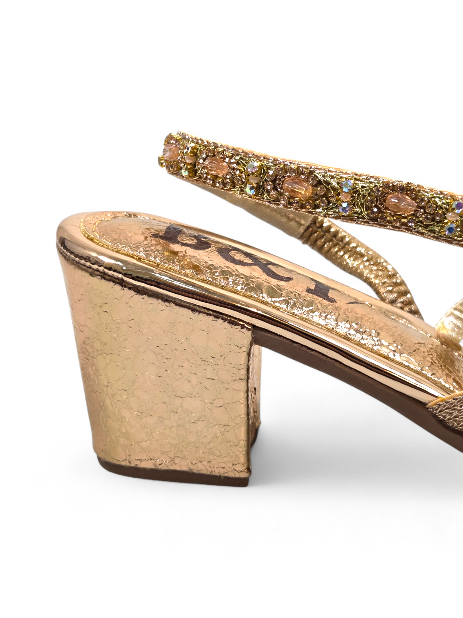 Mule 9839 Bronze Salto Médio