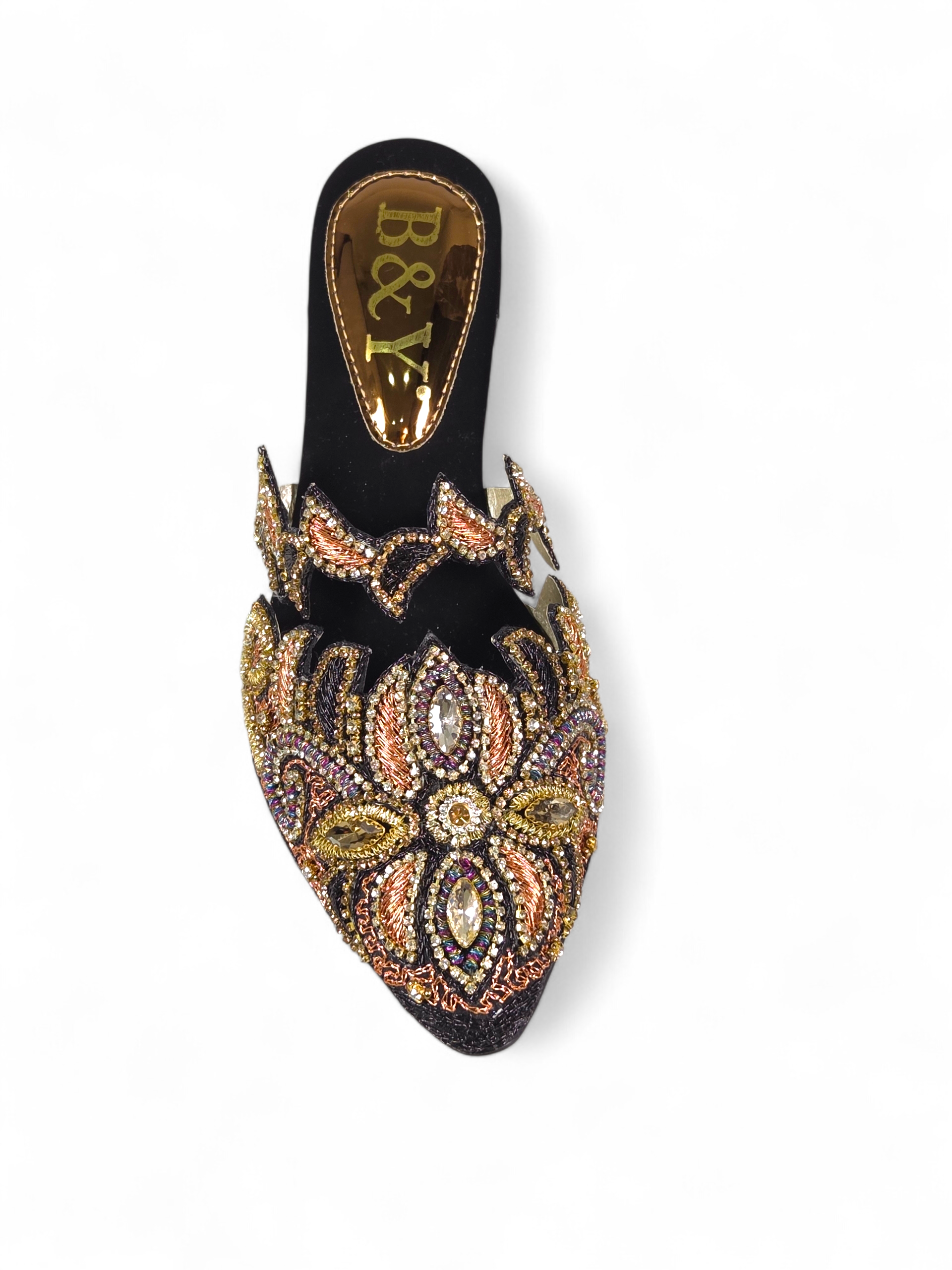 Mule 9776 Preto Salto Médio