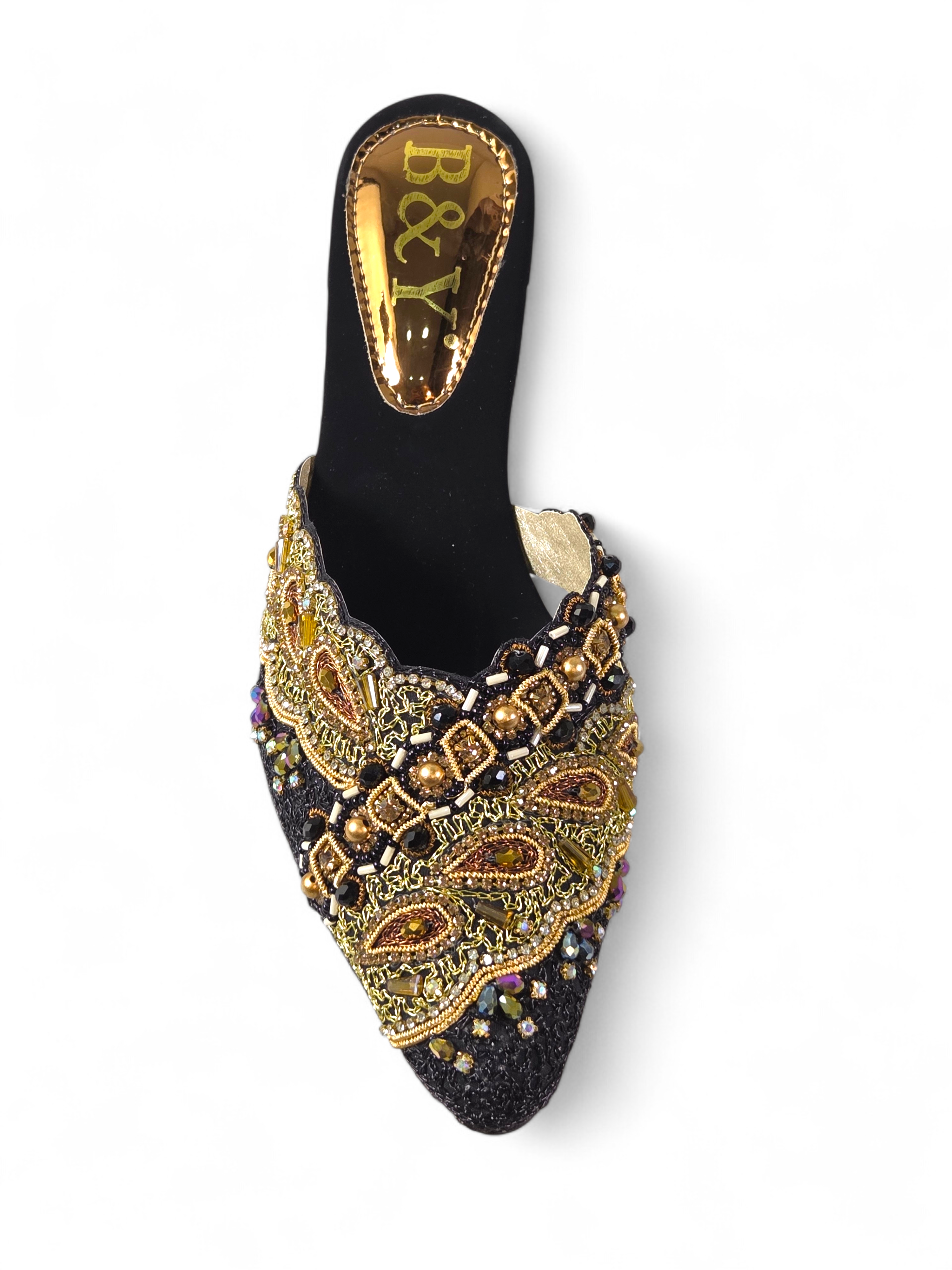 Mule 9497 Preto Salto Medio