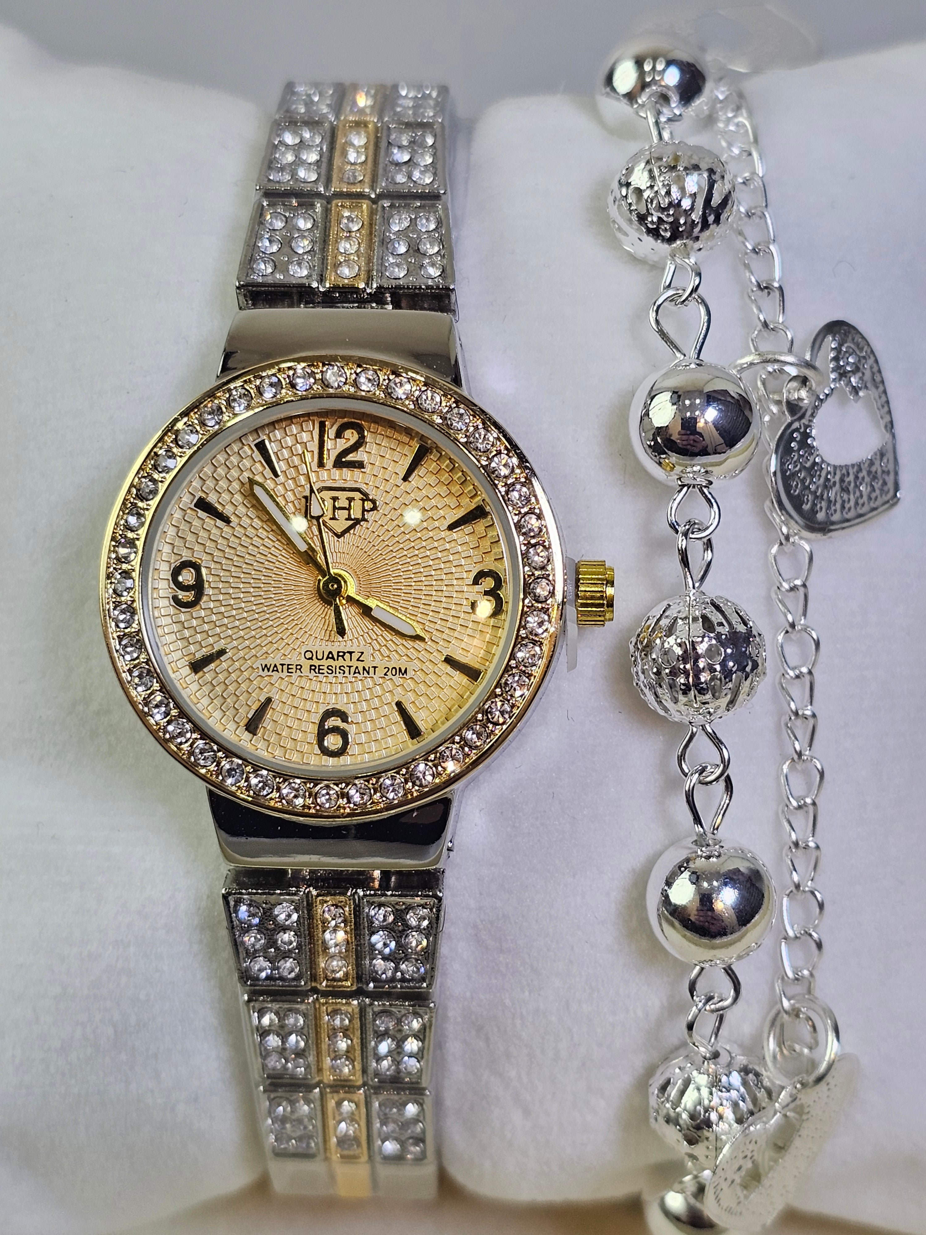 Relógio Prova d’Água com Pulseira Folheada 030