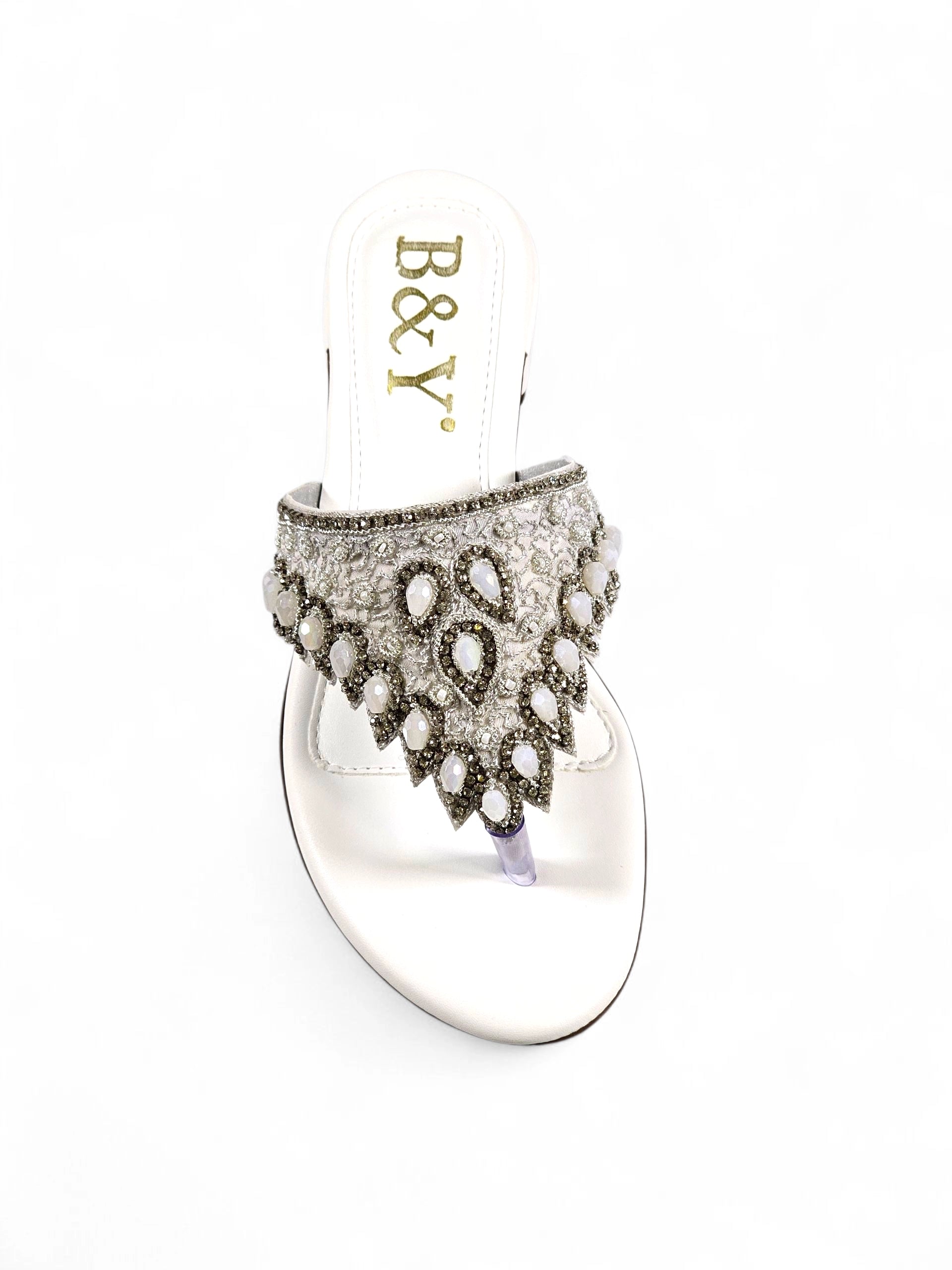 Chinelo 9763 Branco Salto Bloco