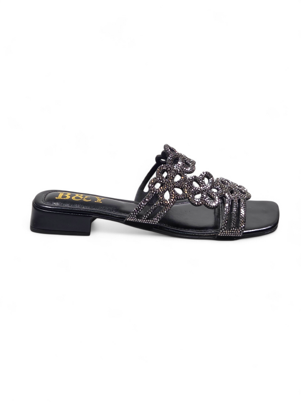 Tamanco 3001 Preto Salto Baixo 2 cm