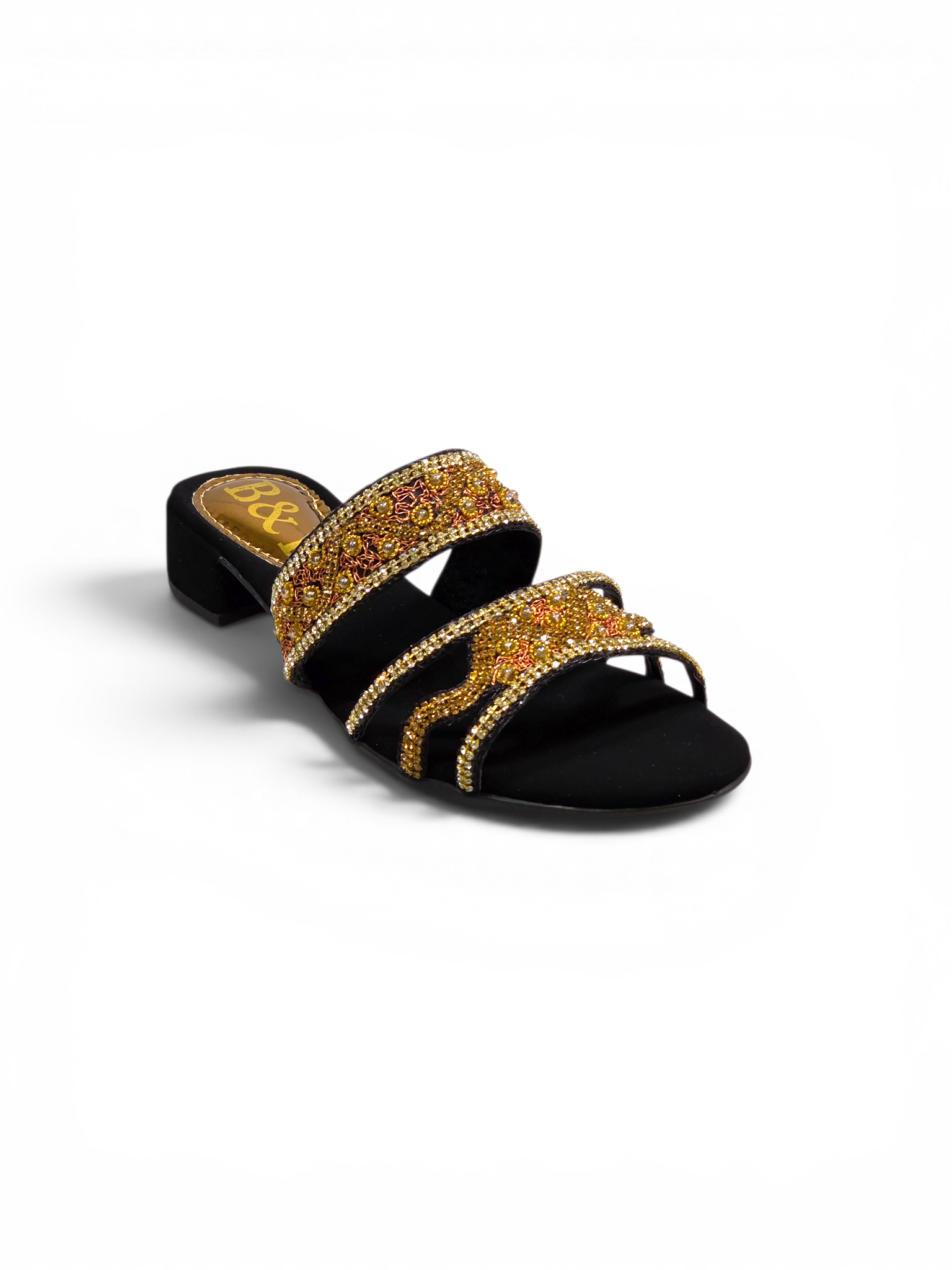 Tamanco 9779 Preto Salto Baixo 3 cm