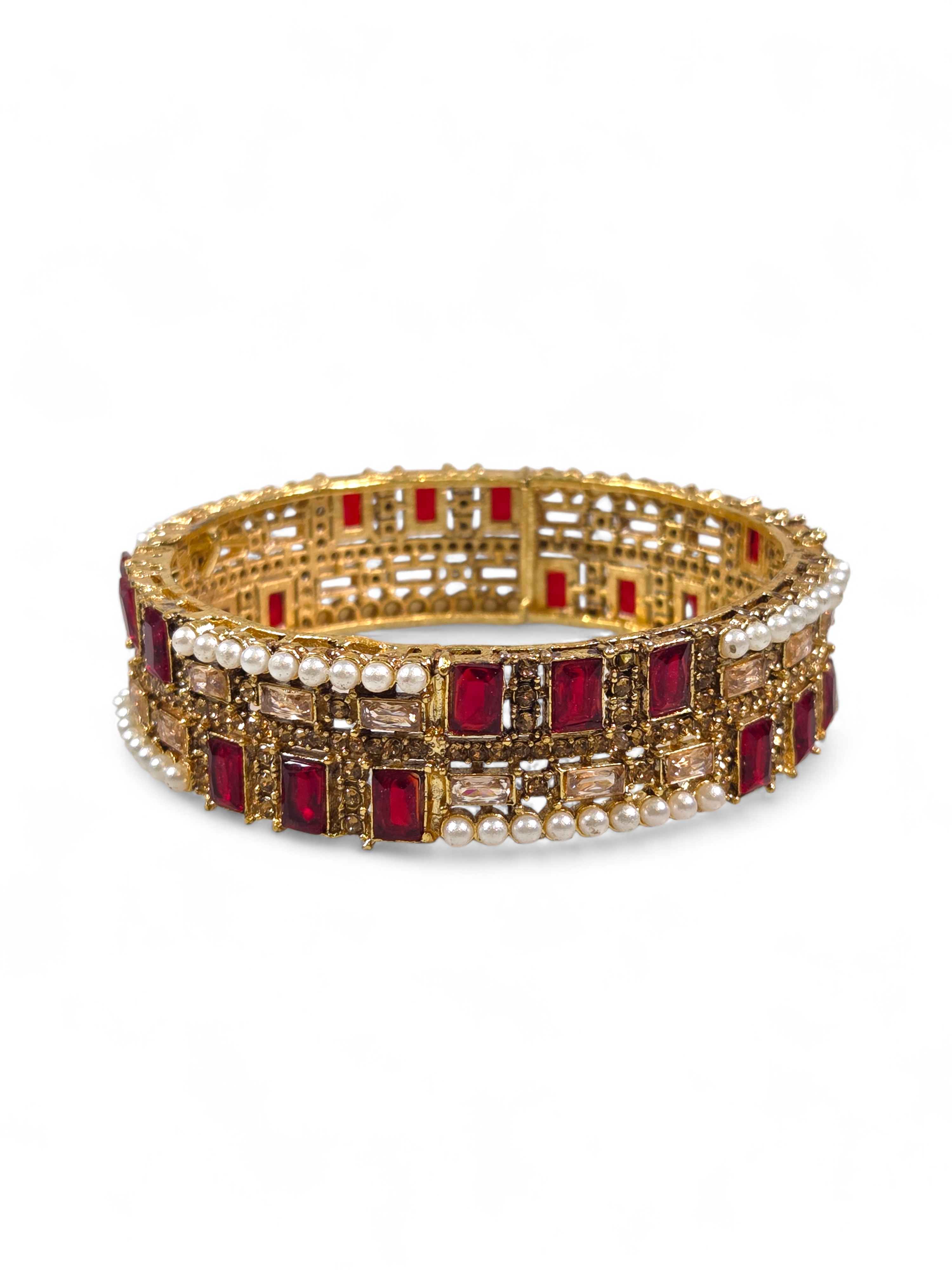 Bracelete Folheado Semi Joia Dourado #1010