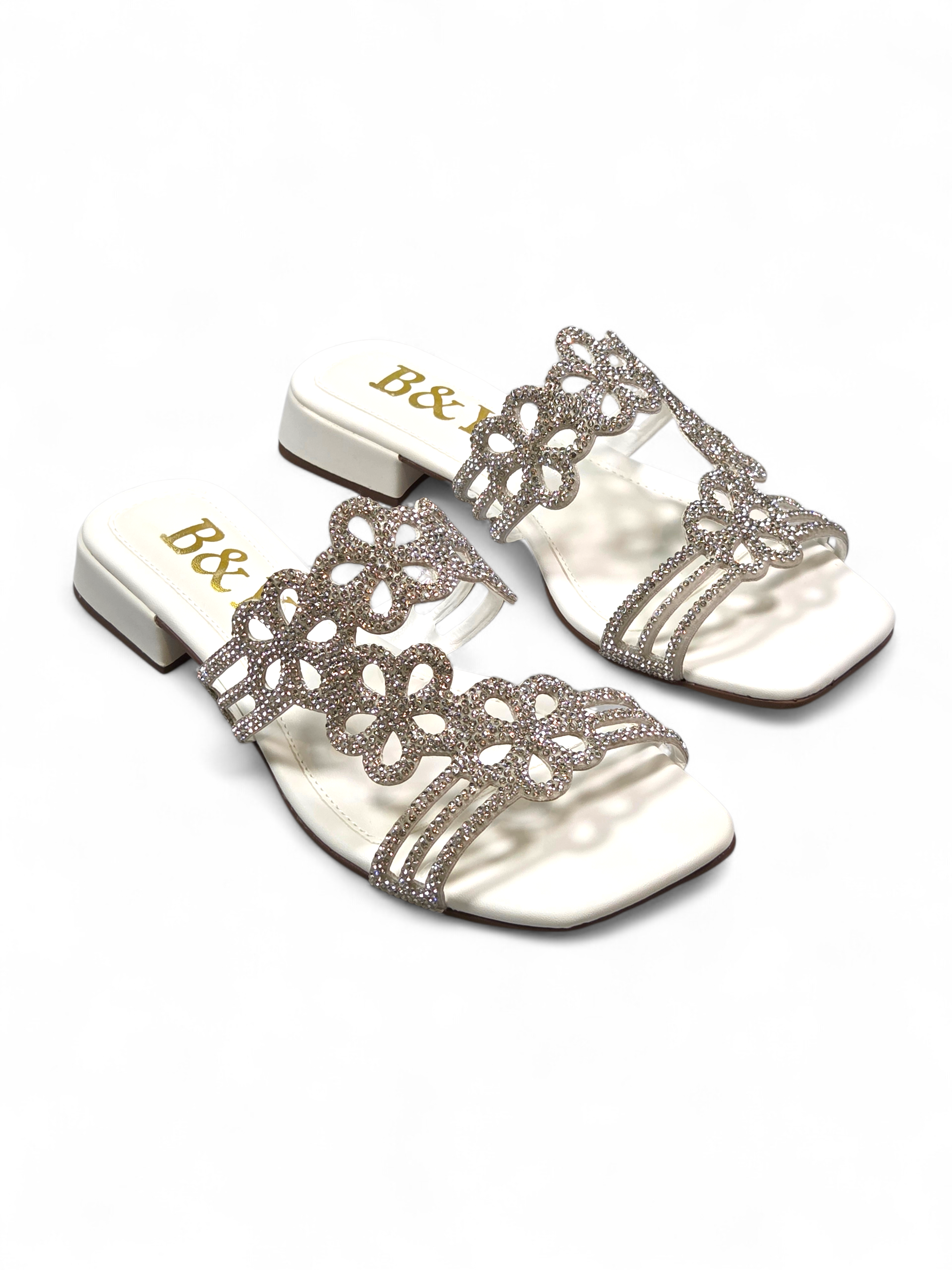 Tamanco 3001 Branco Salto Baixo