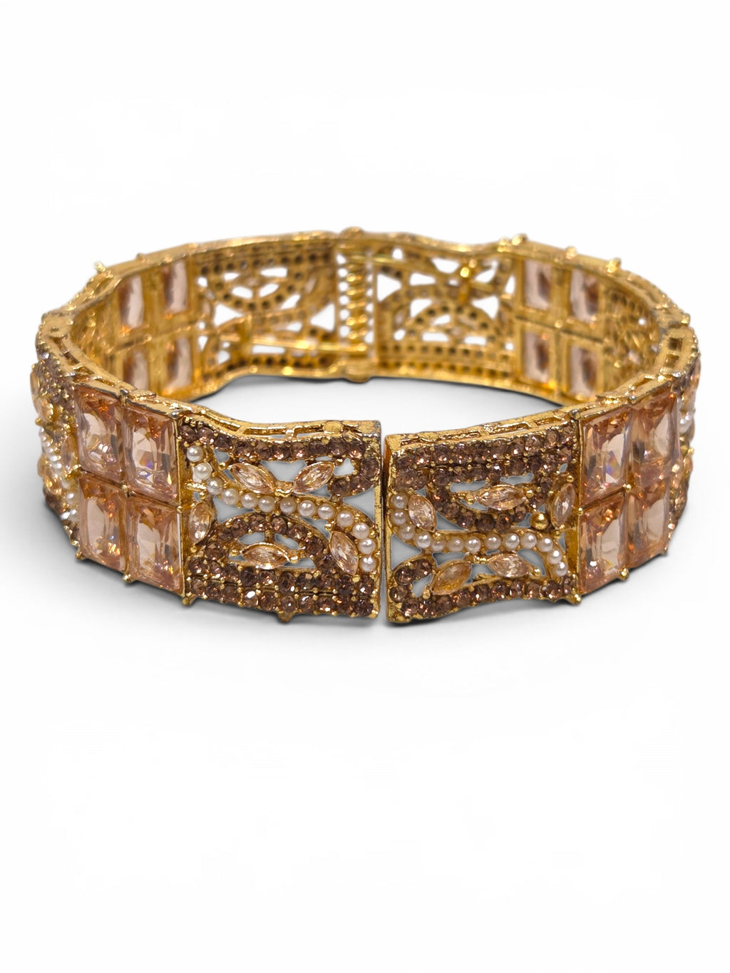Bracelete Folheado Semi Joia Dourada #1080