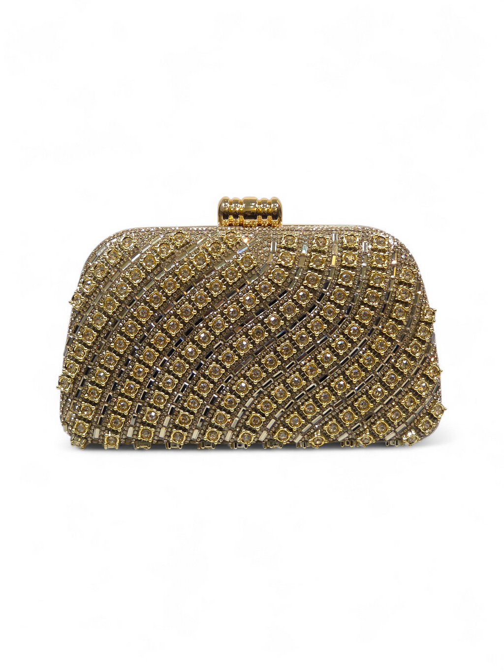 Bolsa Stella Clutch Cristal Dourado 1060