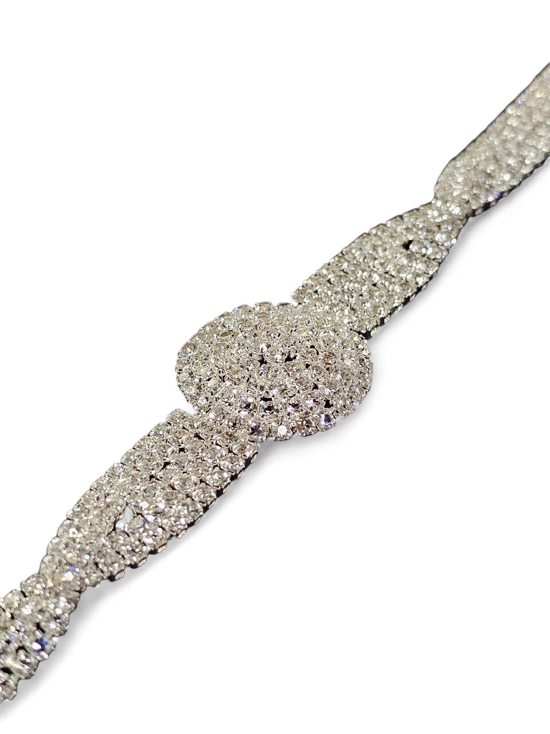 Pulseira Cristal Prata 004