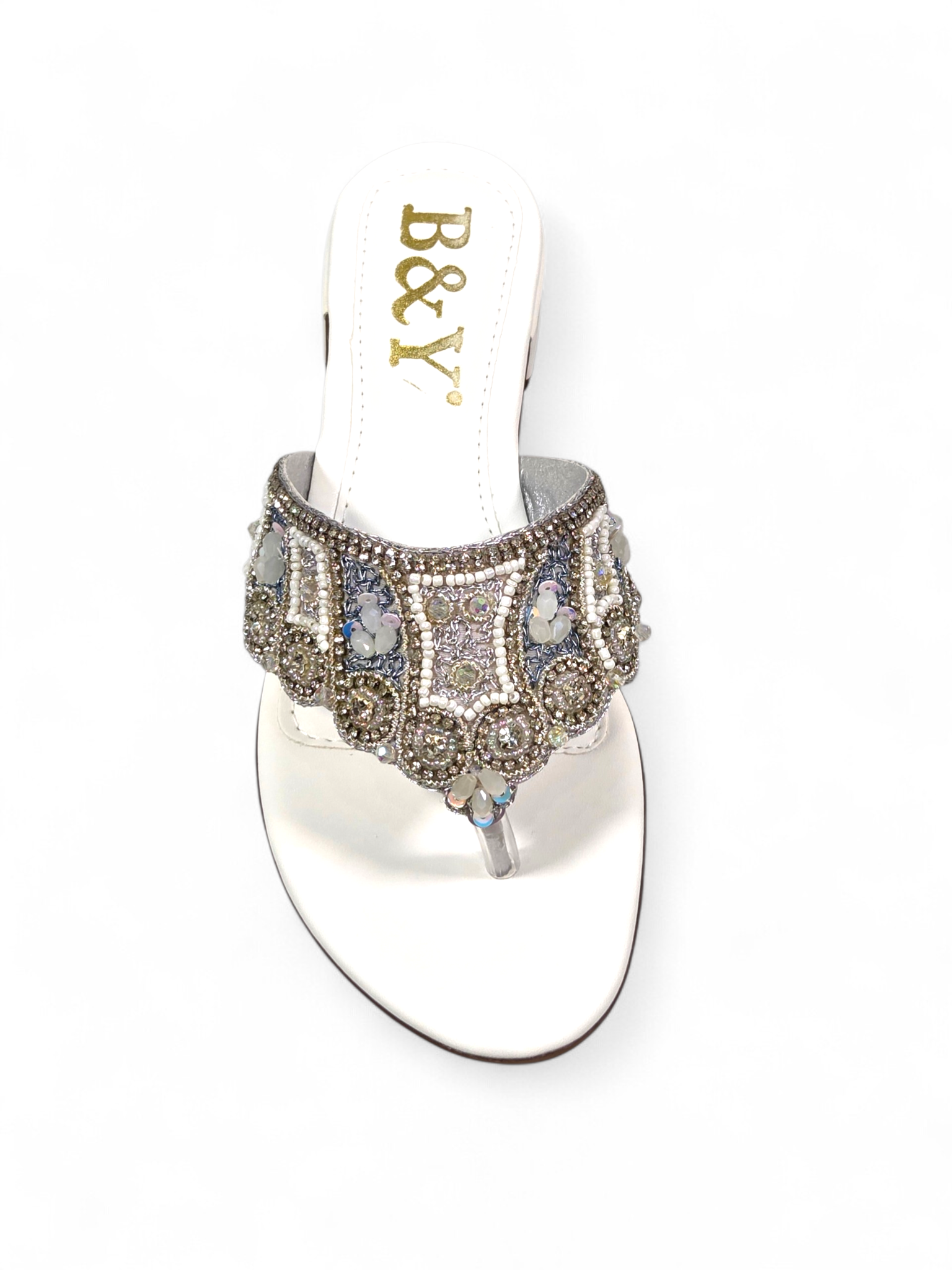 Chinelo 9840 Branco Salto Bloco 3 cm