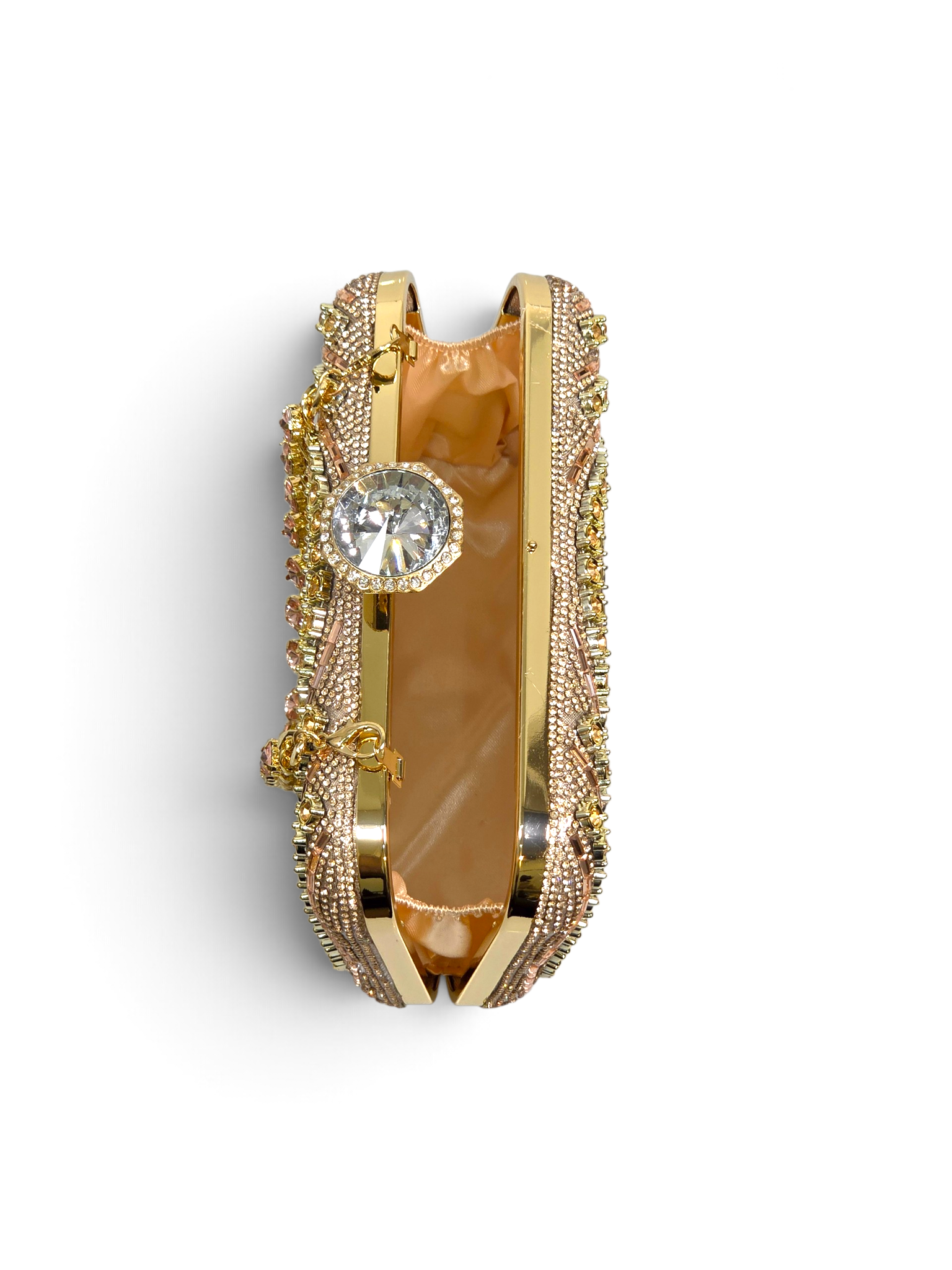 Bolsa Classic Clutch Cristal Champagne 1099