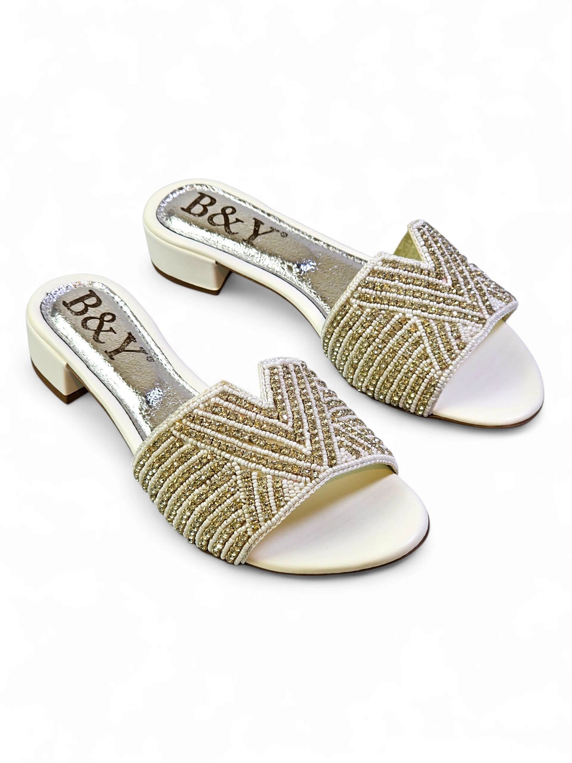 Tamanco 9759 Branco Salto Bloco