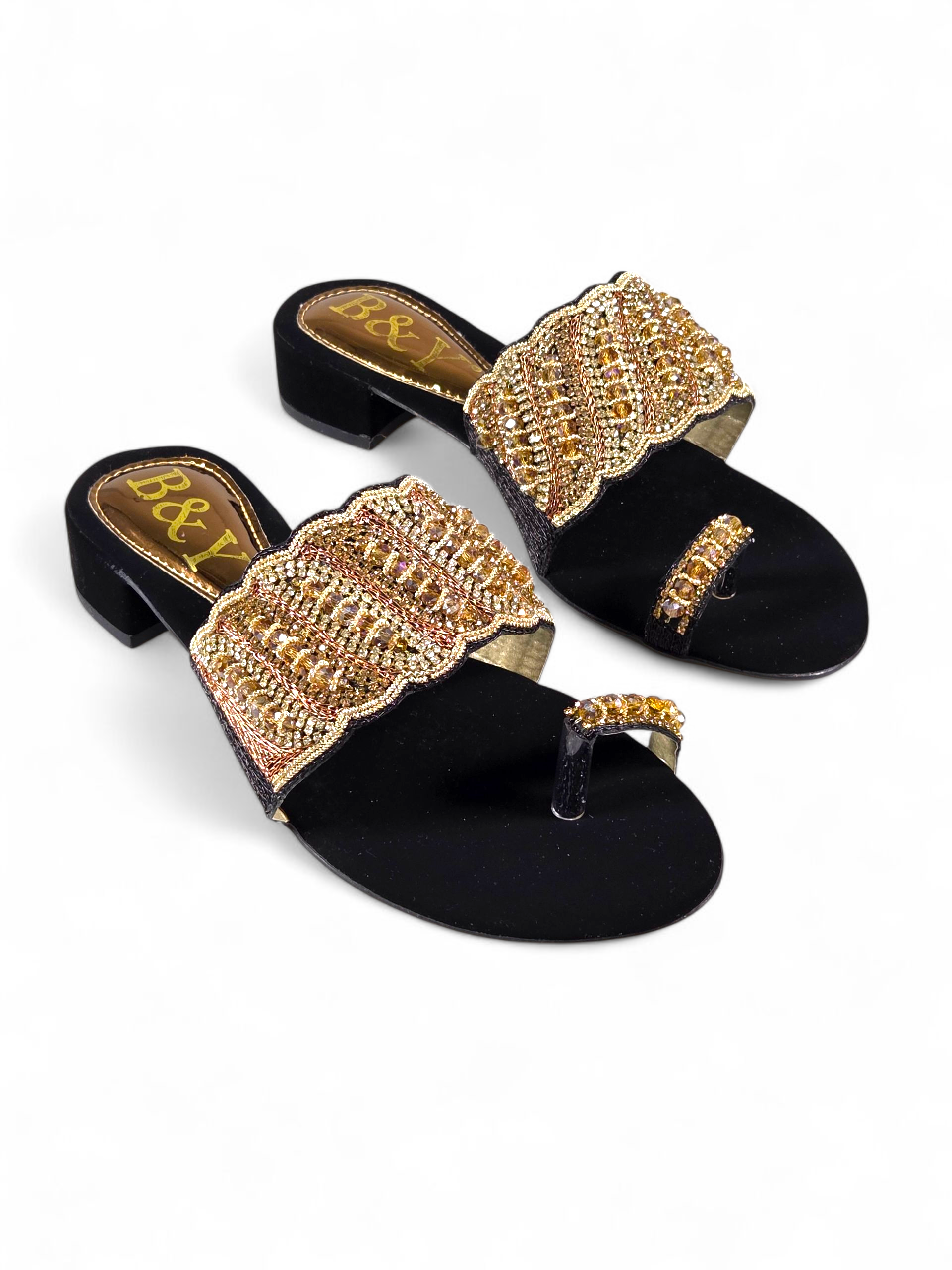 Tamanco 9429 Preto Salto Bloco