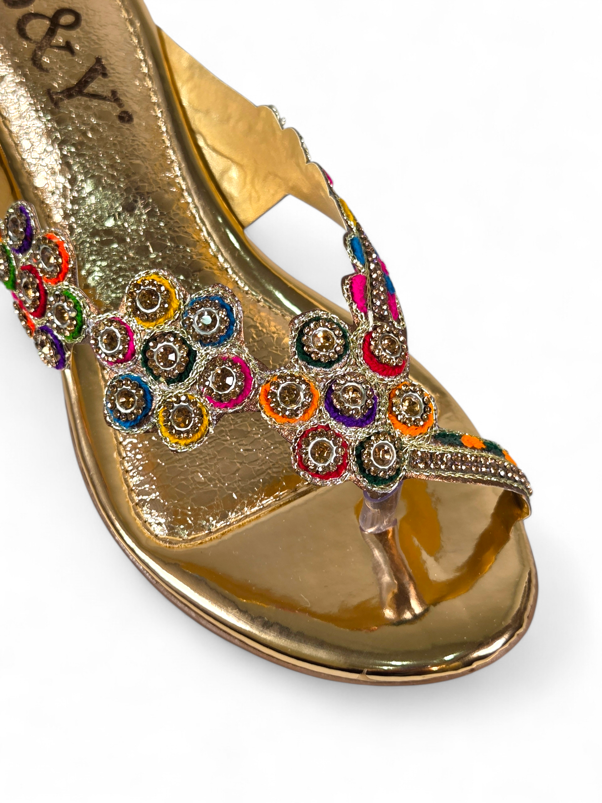 Chinelo 9817 Bronze Salto Bloco