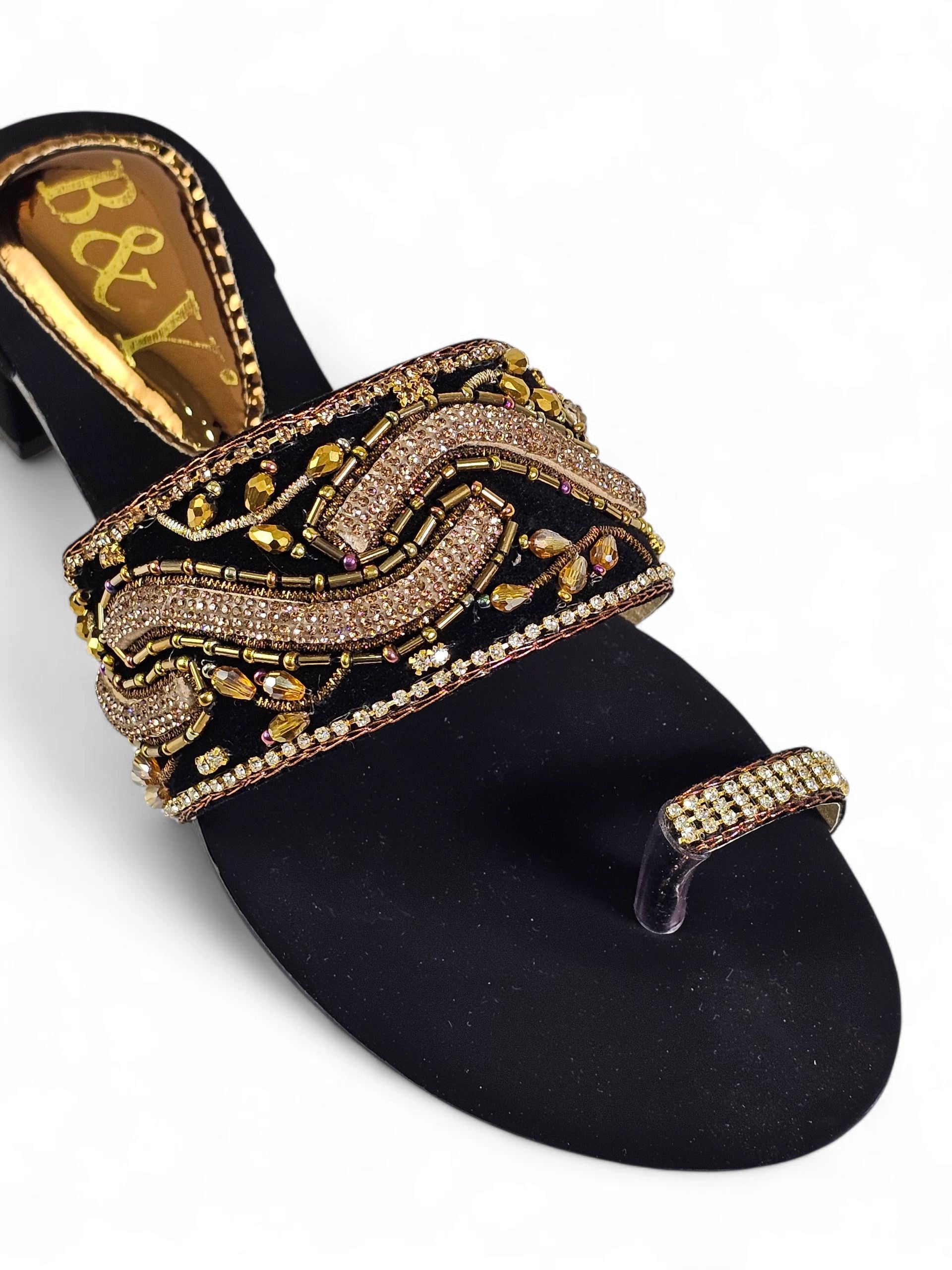 Tamanco 9502 Preto Salto Bloco