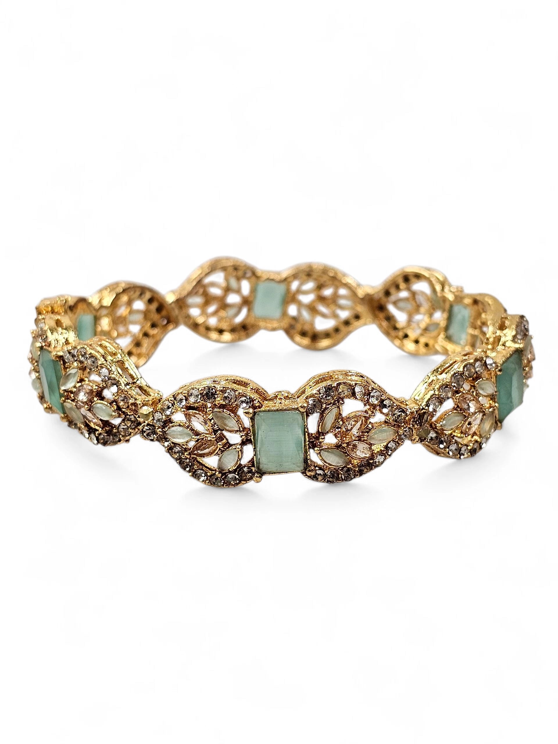 Bracelete Dourado Semi Joia 027