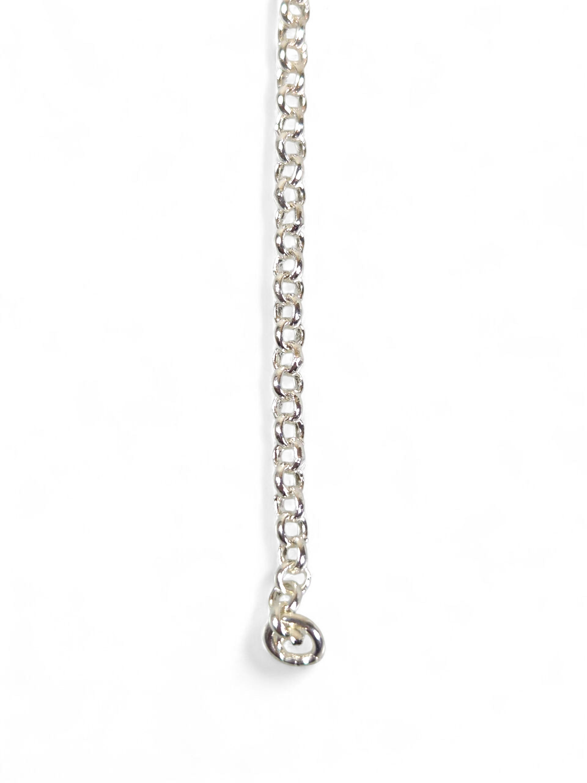 Pulseira Prata 925 com Zircônias Azul Coração 1005