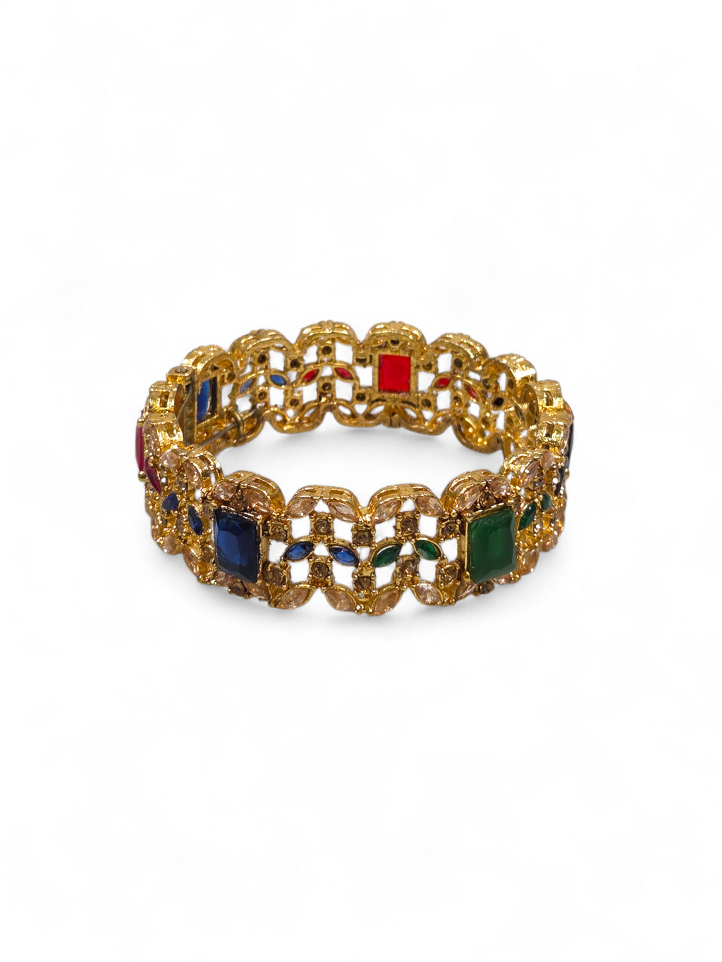 Bracelete Folheado Semi Joia Dourada #1054